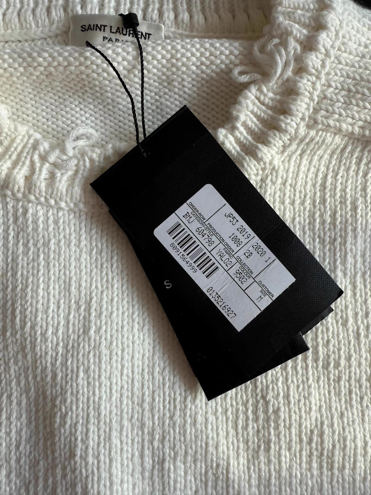 Saint Laurent Paris Saint Laurent solid color men's sweater knitwear Ｑ23 Size US M / EU 48-50 / 2 - 4 Thumbnail