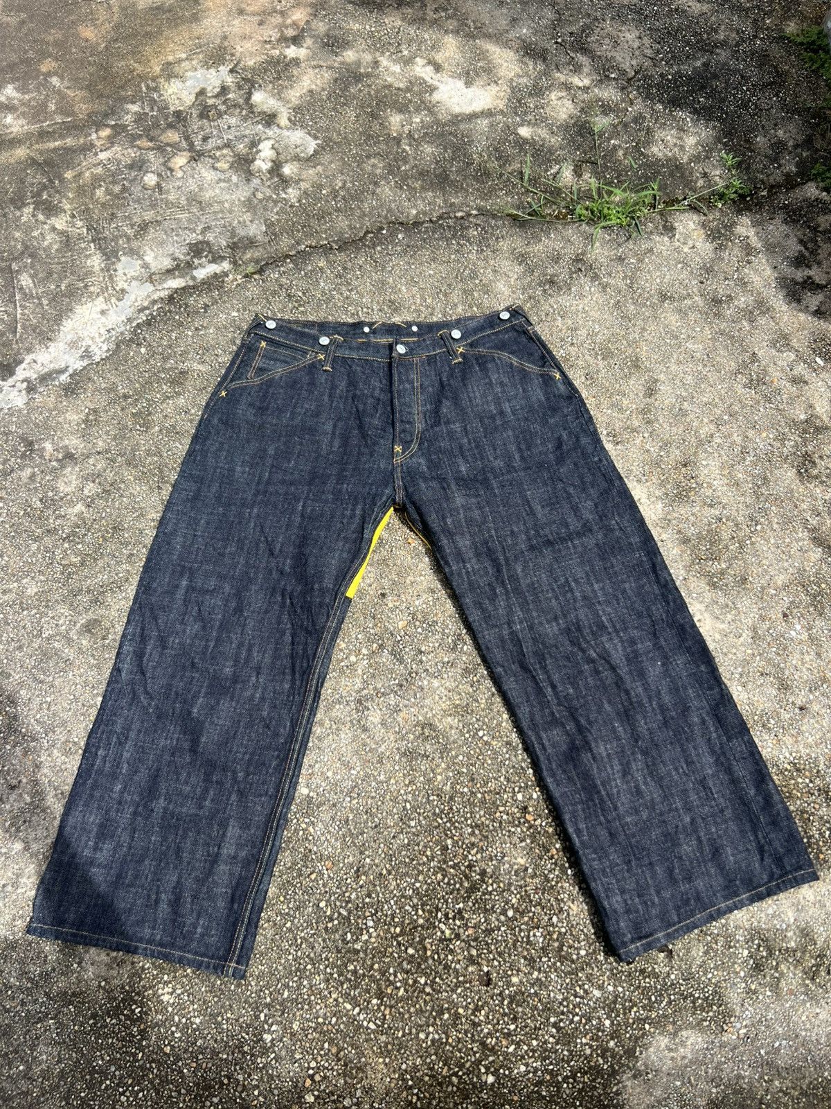 Evisu Evisu Yellow Logo 36 Size Size US 36 / EU 52 - 2 Thumbnail