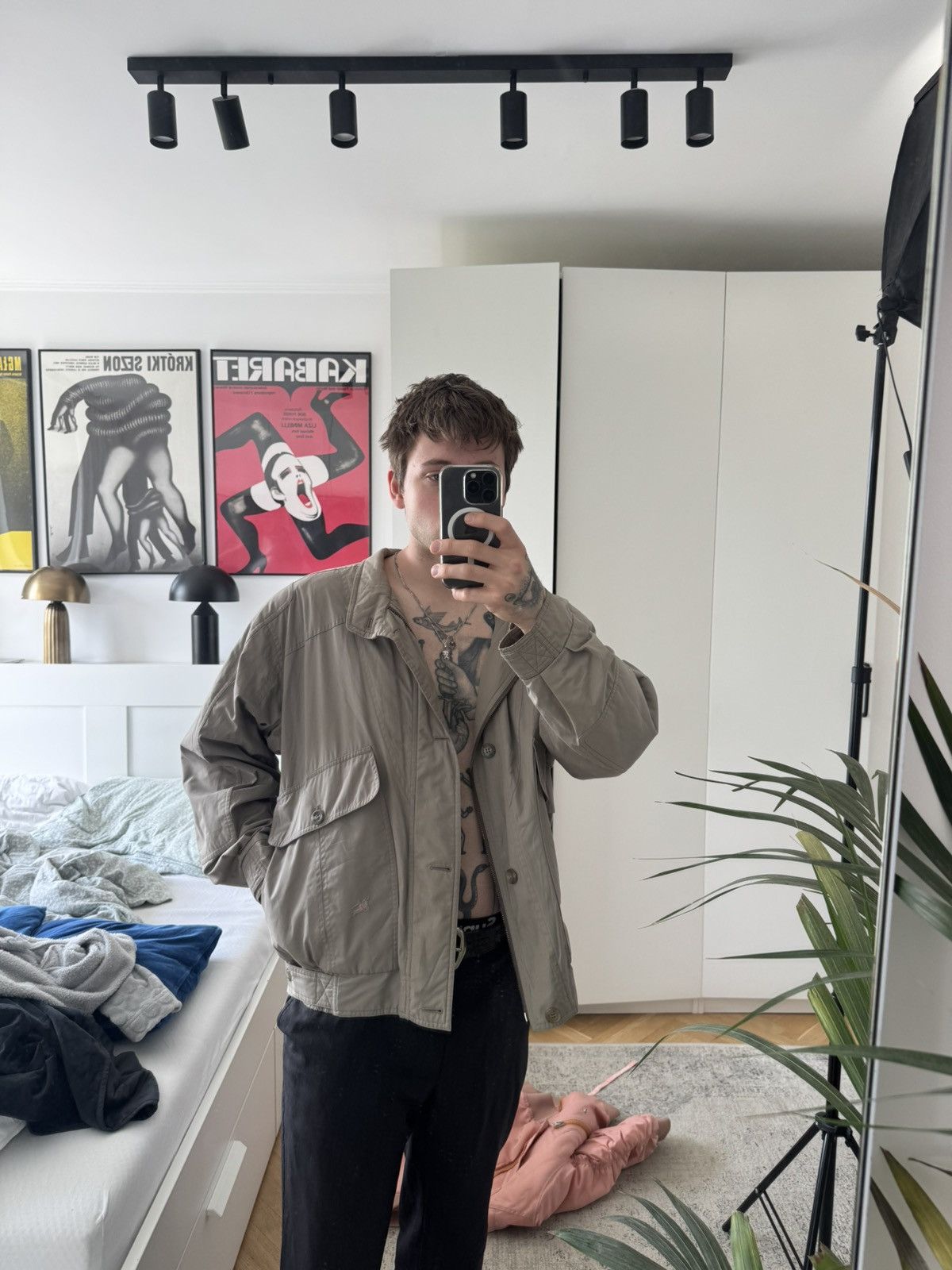 Burberry Vintage Burberry Gray Casual Jacket 90s Streetwear Designer Size US L / EU 52-54 / 3 - 7 Thumbnail