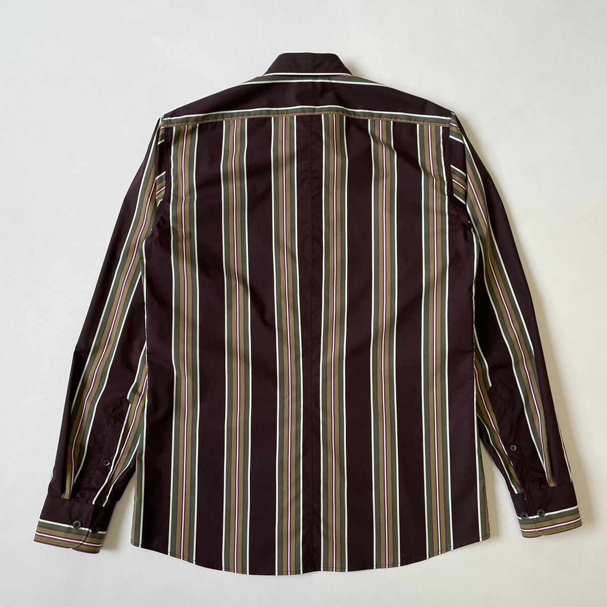 Dries Van Noten Sample Panelled 70s Stripe Shirt Size US M / EU 48-50 / 2 - 9 Thumbnail