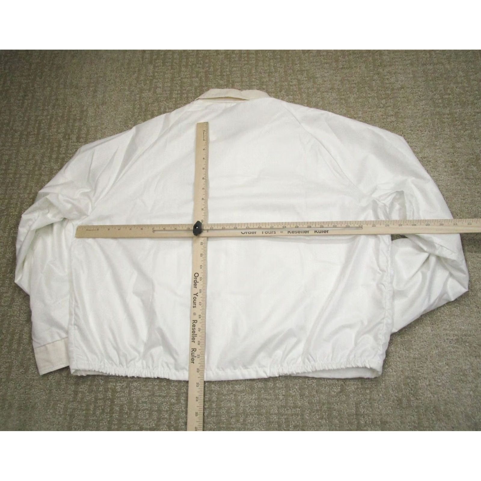 John Deere VINTAGE John Deere Windbreaker Jacket Mens XL White USA 80s Windbreaker Logo Pockets All Seasons Full Zip Lightweight Size US XL / EU 56 / 4 - 5 Thumbnail