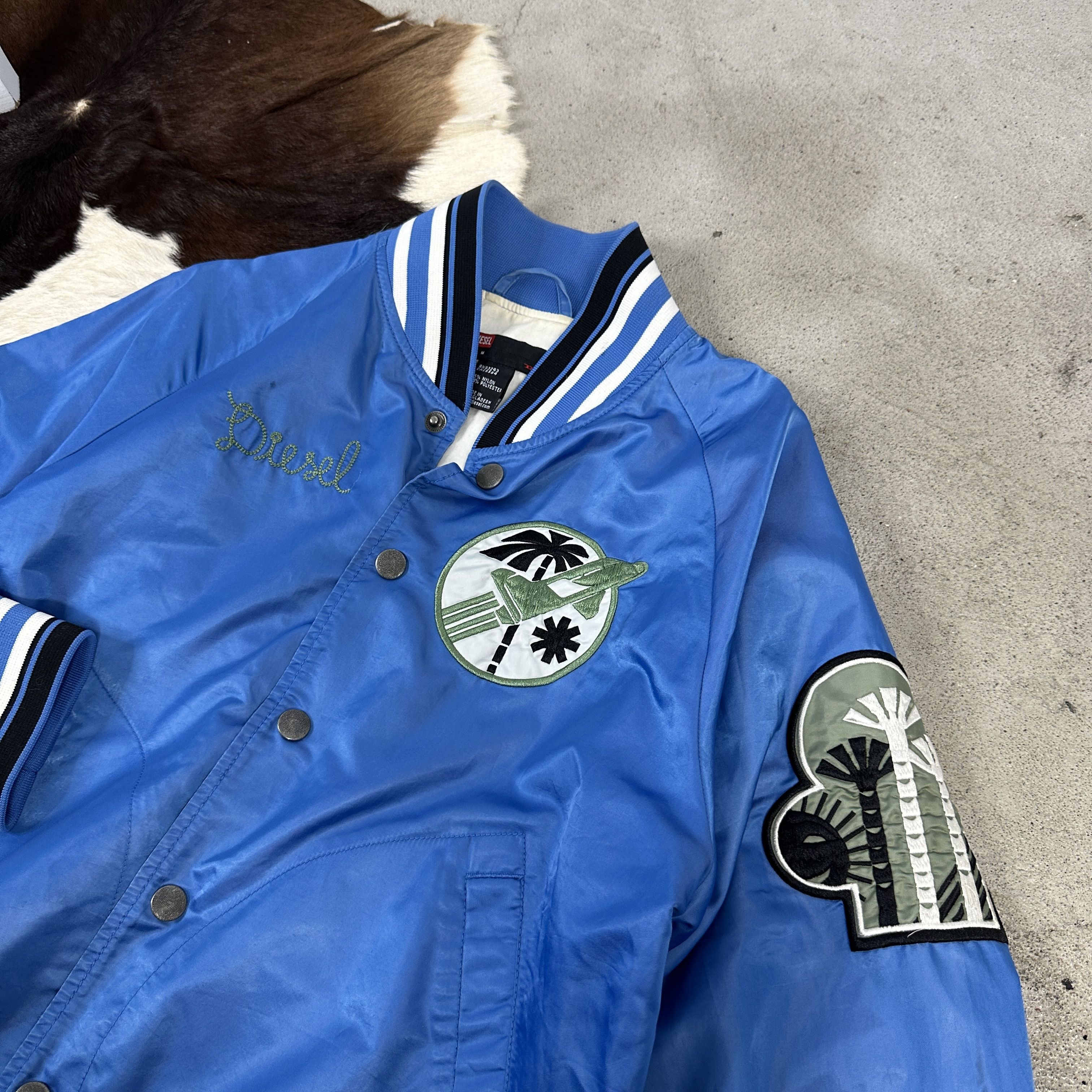 Diesel × Vintage Vintage Streetwear Diesel Baseball 90s Utopia Jacket Size US M / EU 48-50 / 2 - 3 Thumbnail