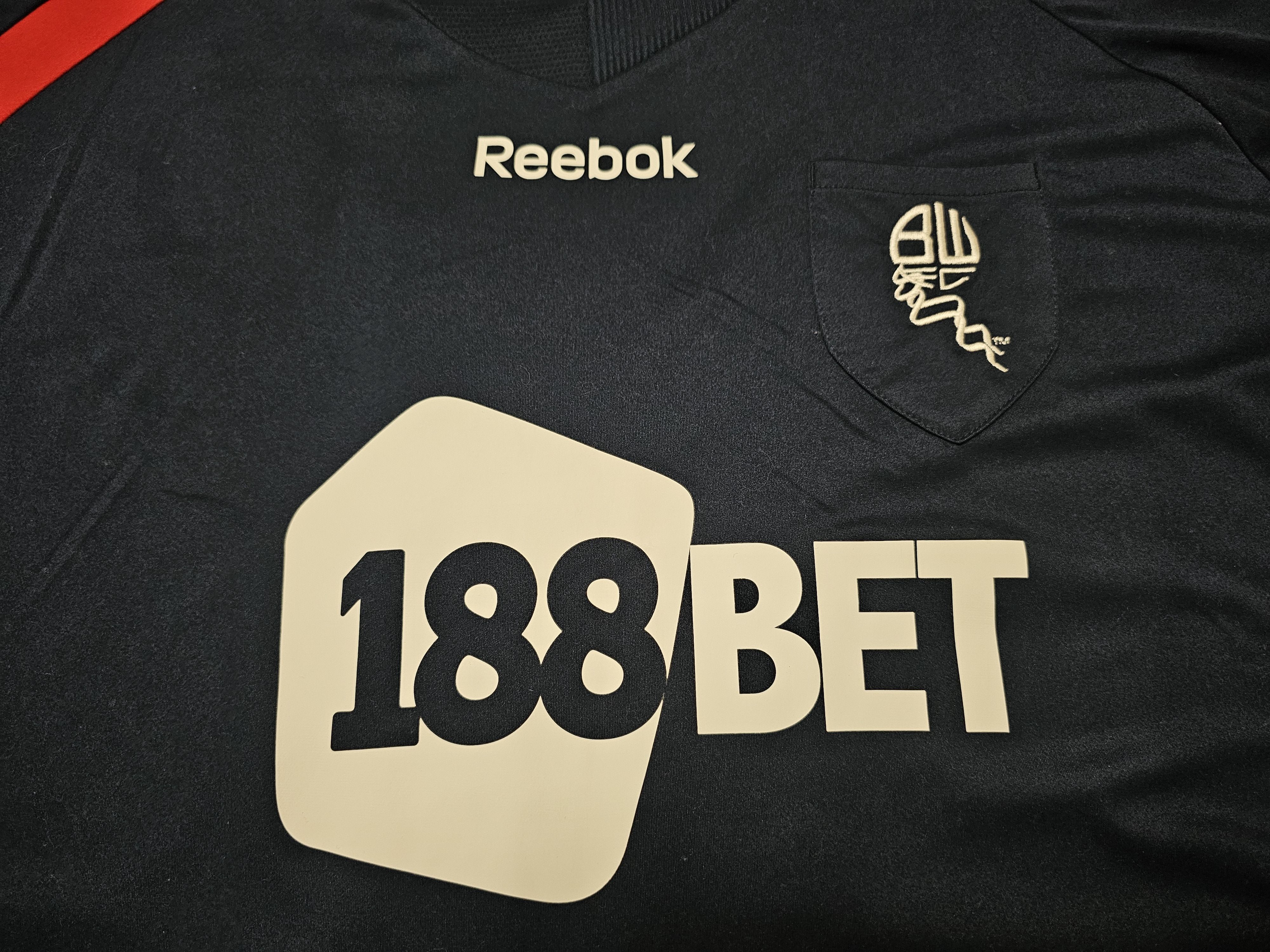 Reebok × Vintage BOLTON WANDERERS 2009 2010 AWAY FOOTBALL SHIRT SOCCER JERSEY Size US L / EU 52-54 / 3 - 3 Thumbnail