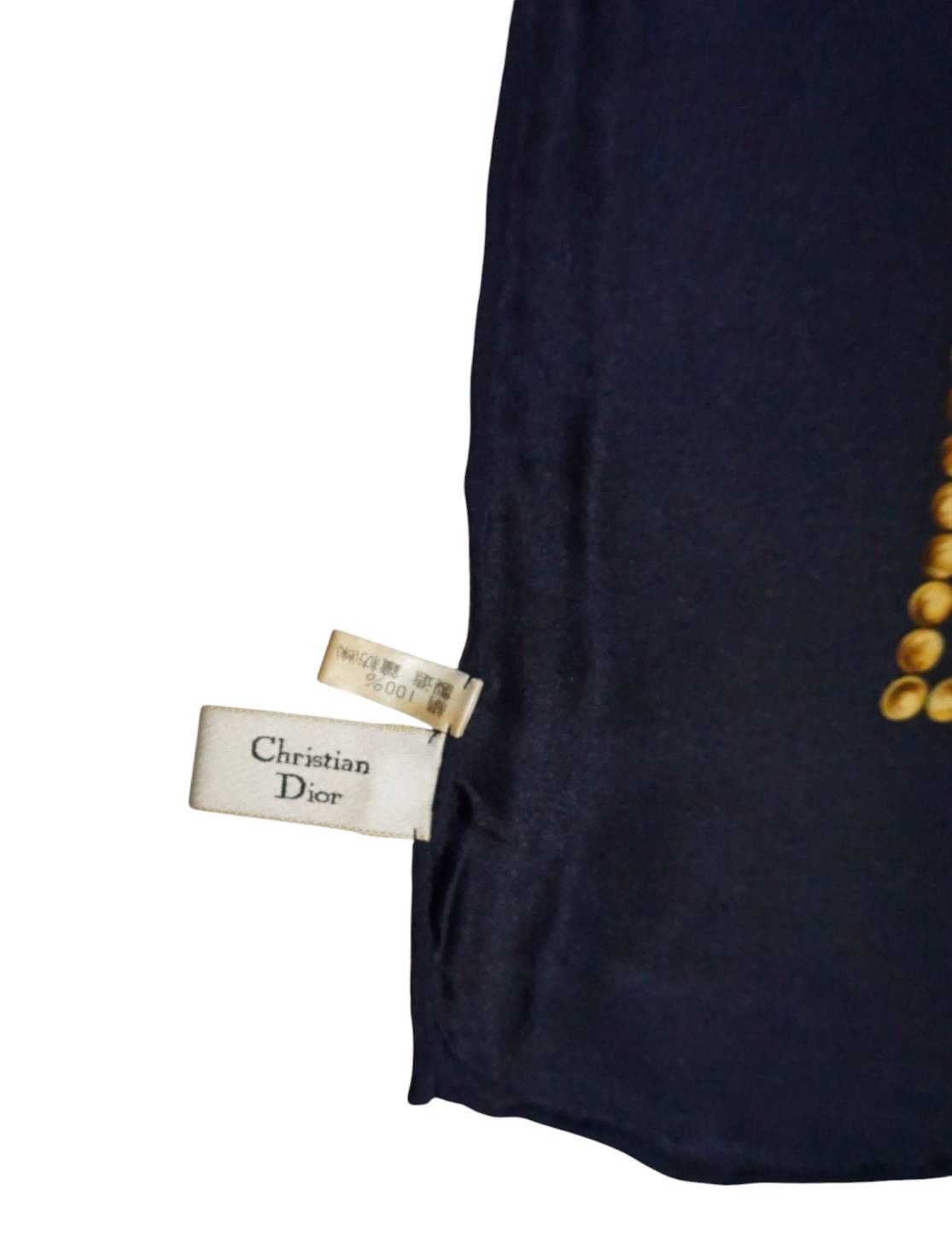 Christian Dior Monsieur Christian Dior Silk Vintages Scarf Size ONE SIZE - 4 Thumbnail