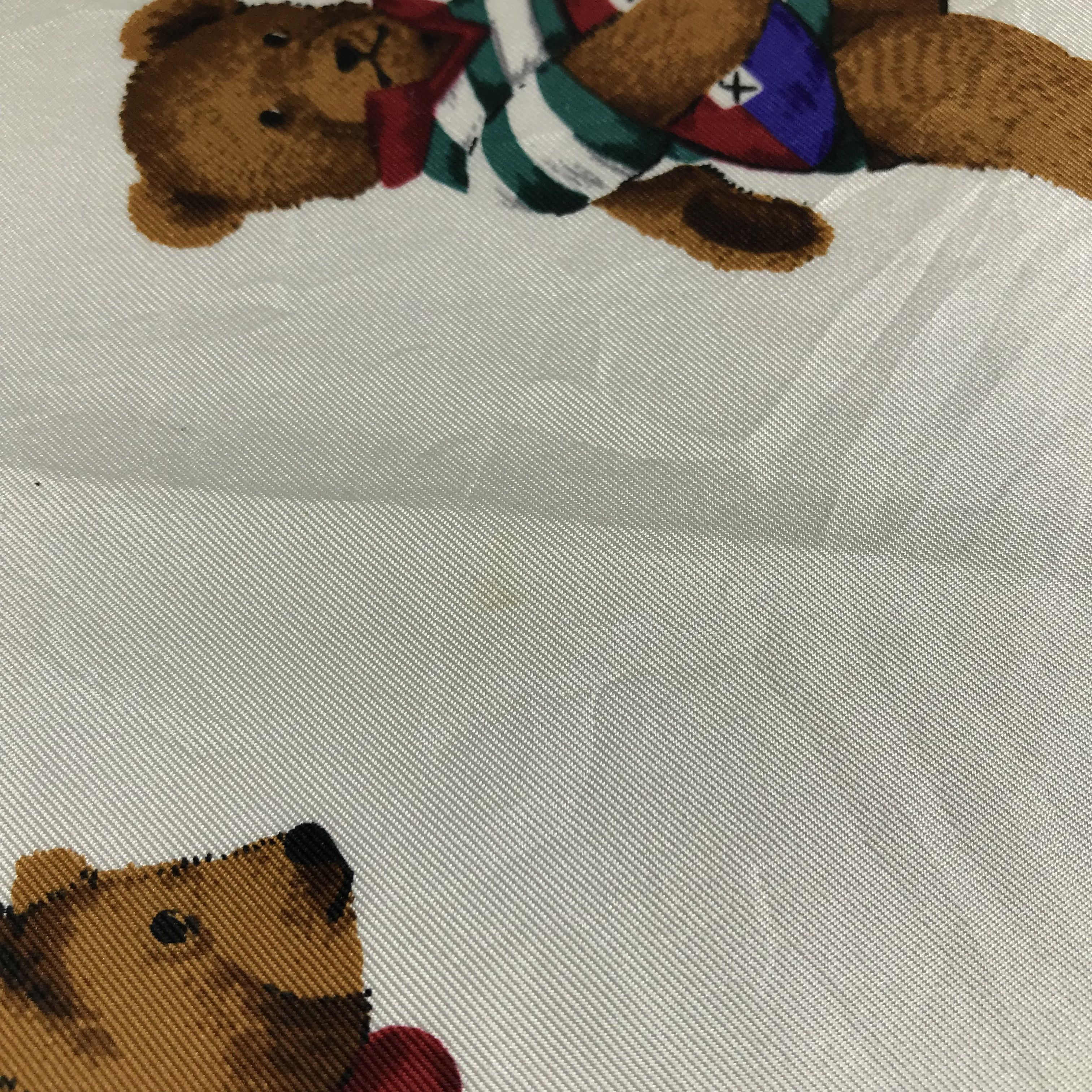 Japanese Brand Laura Bis Ski Teddy Bears Silk Scarf M206 Size ONE SIZE - 9 Thumbnail