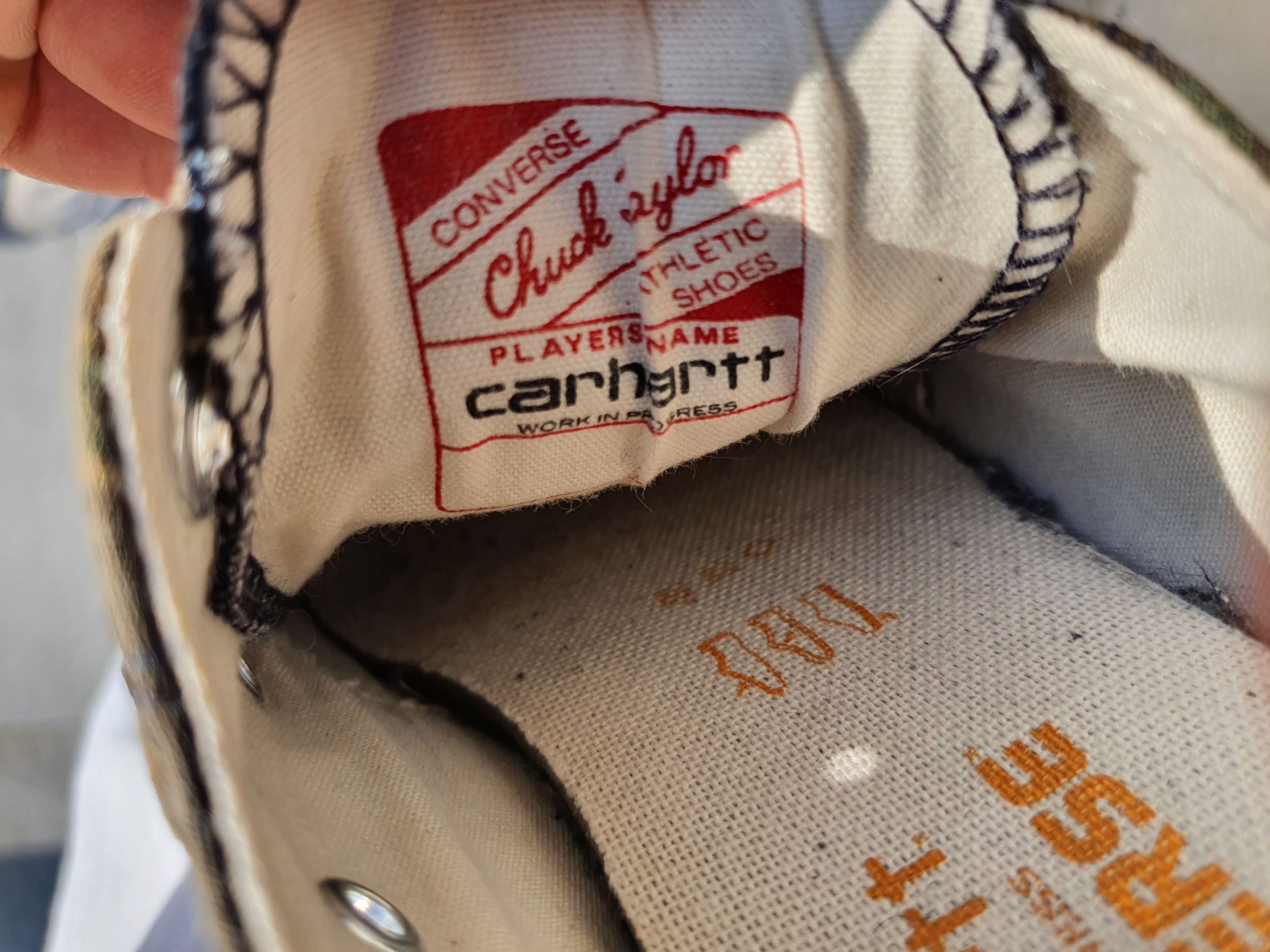 Carhartt × Carhartt Wip × Converse 2017 Converse Chuck 70 x Carhartt WIP Rare Camo Vintage Size US 7 / IT 37 - 4 Thumbnail