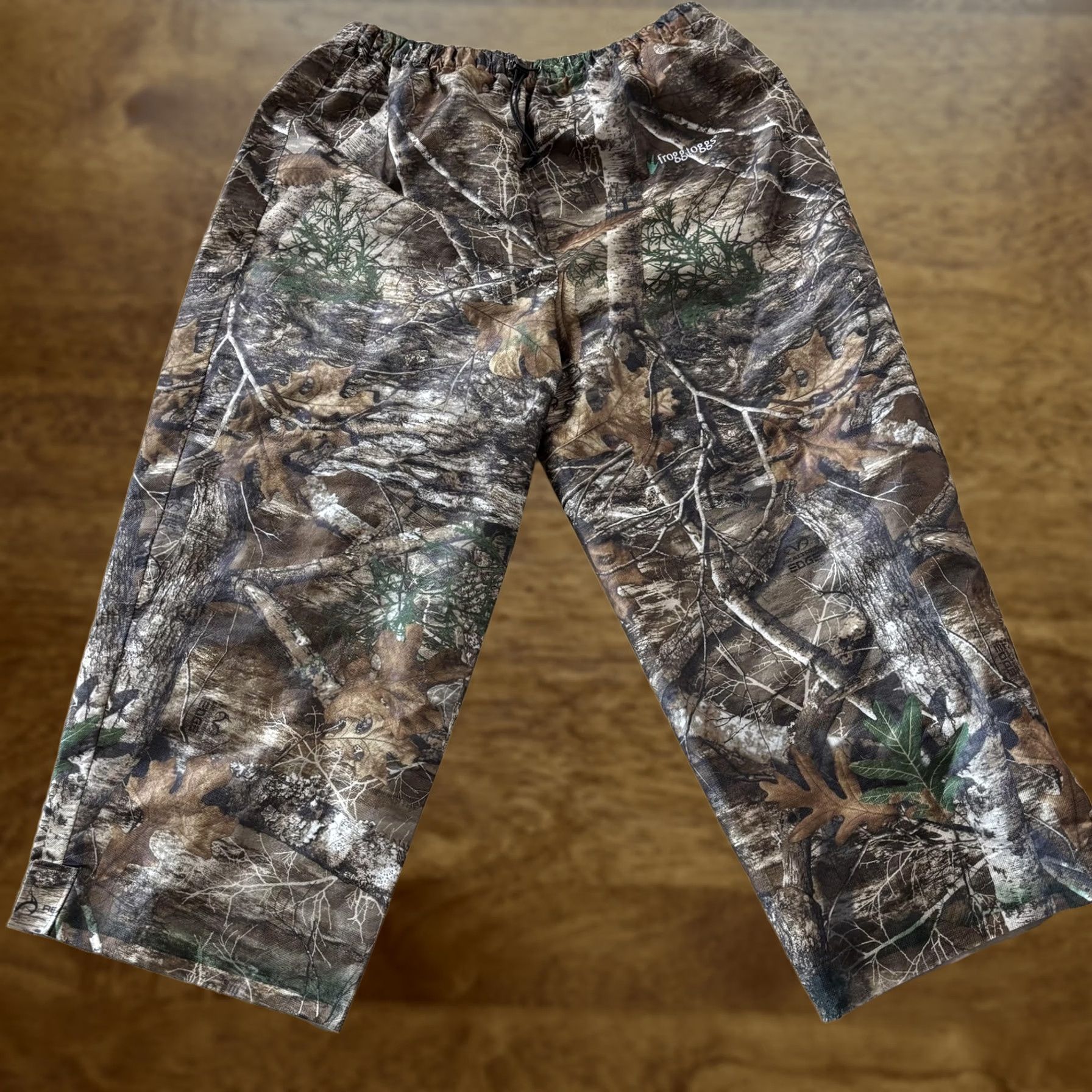 Vintage Frogg Toggs Rain Pants Mens 2XL Realtree Brown Camouflage Waterproof Hunting Outdoor Size US 39 - 1 Thumbnail
