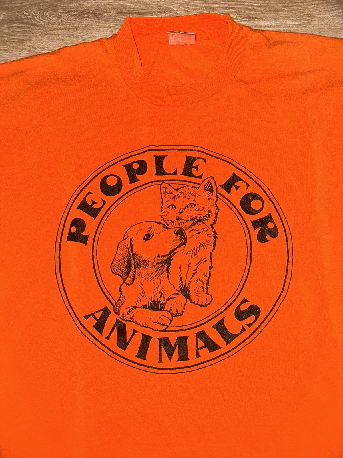 Fruit Of The Loom × Vintage Vintage 90’s People For Animals T-Shirt Size US XL / EU 56 / 4 - 3 Thumbnail