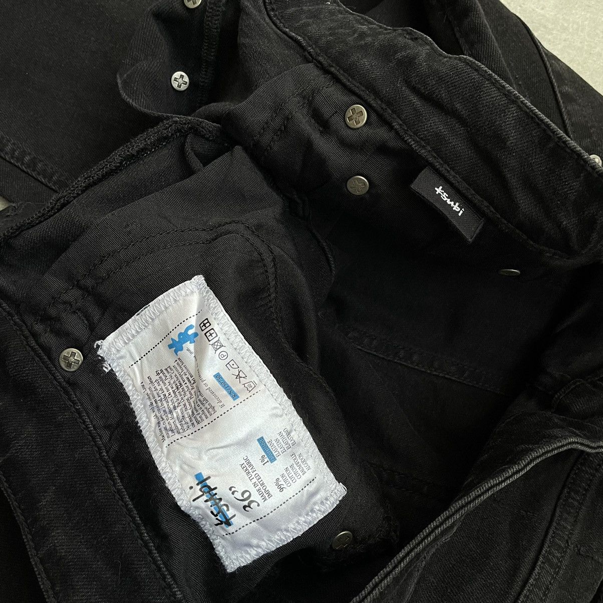 Japanese Brand Ksubi Chitch Pirate Black Distressed Patched Denim Size US 36 / EU 52 - 5 Thumbnail