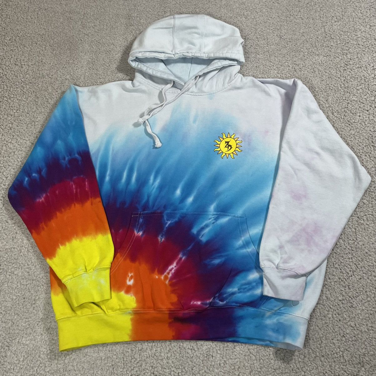 ZEDS DEAD Hoodie L Tie Dye Sweatshirt EDM Music