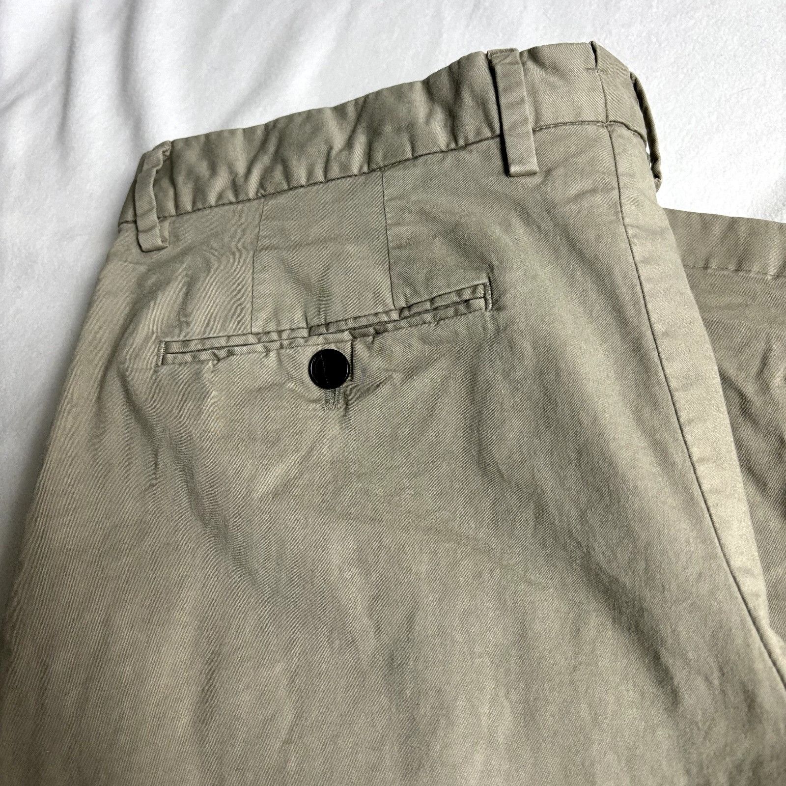 Allegri Allegri Milano 86 Men's 35x33.5 Khaki Chino Trouser Pants Size US 35 - 3 Thumbnail
