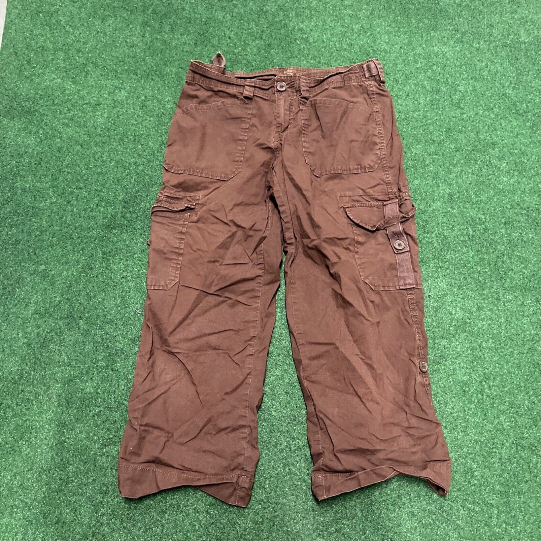 Vintage Women's U.S POLO ASSN Brown Capri Pants Size 8 Summer Outdoors Size 30" / US 8 / IT 44 - 1 Thumbnail