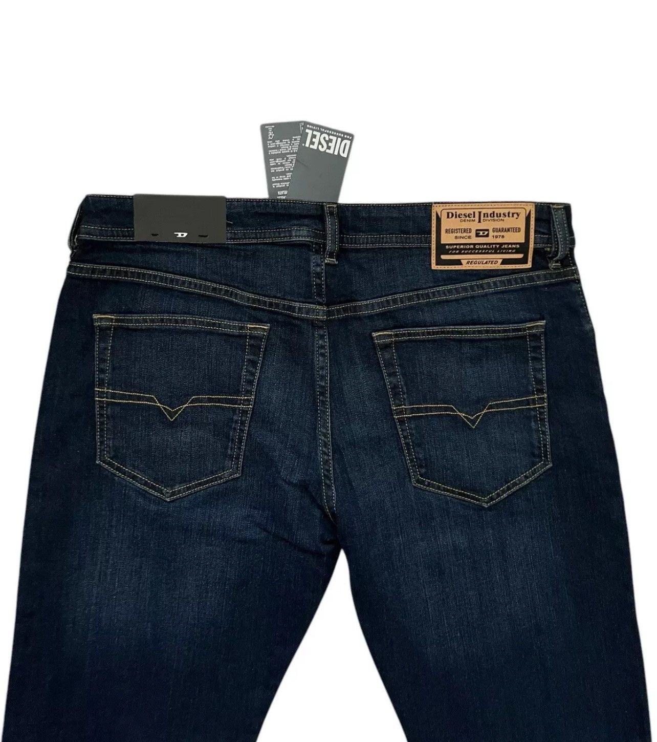 Diesel Diesel Mens Buster Tapered Fit Jeans RM065 Blue Size 36/32 Size US 36 / EU 52 - 5 Thumbnail