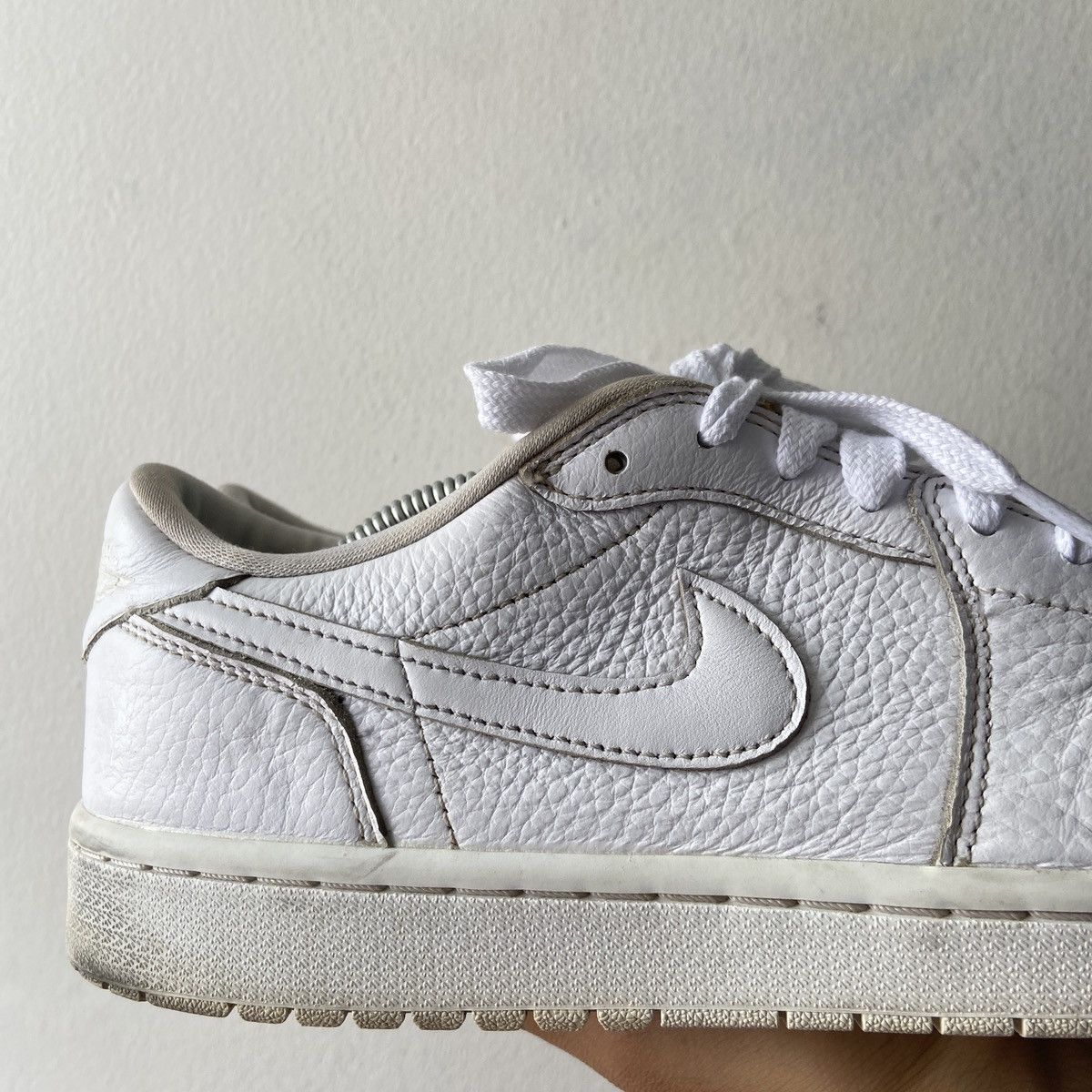 Jordan Brand Jordan 1 Retro Low Golf Triple White Size US 11.5 / EU 44-45 - 3 Thumbnail