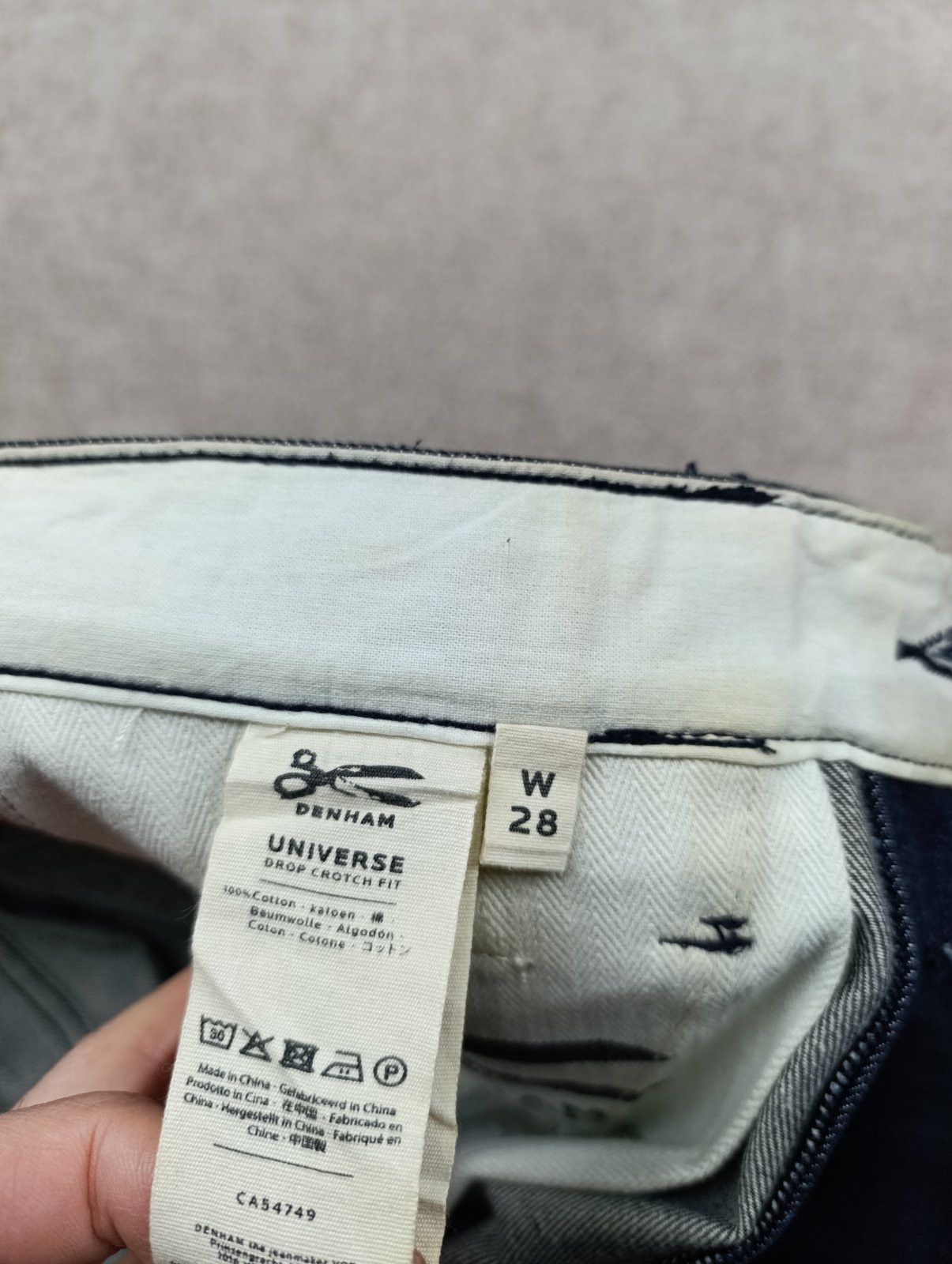 DENHAM DENHAM UNIVERSE DROP CROTCH FIT DENIM CUSTOM JEANS JAPANESE Size US 28 / EU 44 - 18 Thumbnail