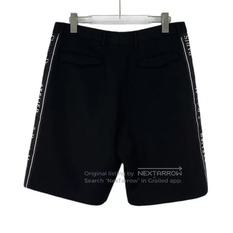 Dior Dior Black side logo letter wool casual shorts Size US 32 / EU 48 - 2 Thumbnail