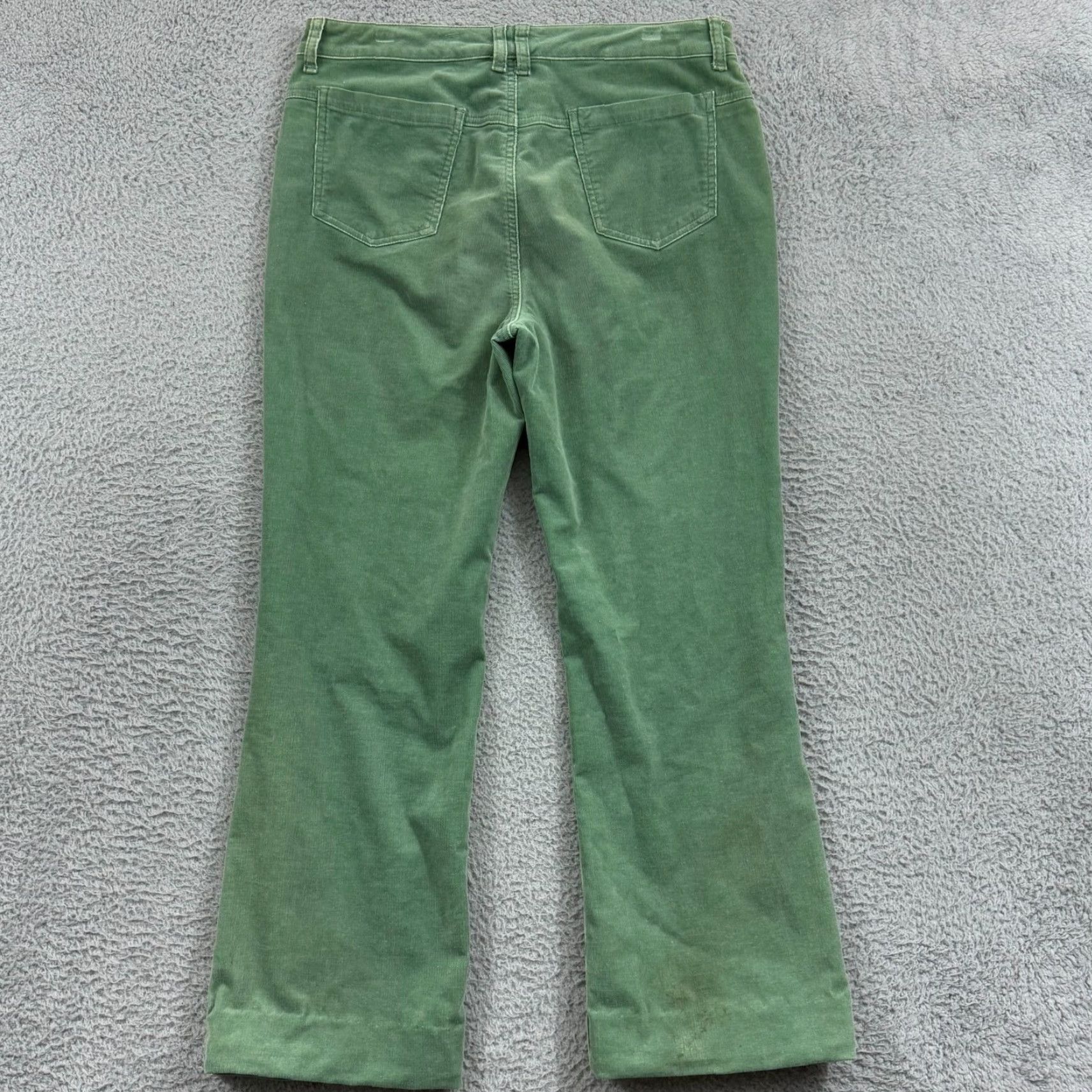 Vintage VINTAGE Chico's Pants Womens 1 Green Corduroy Straight Casual 34x28 Chino Stretch Boyfriend Fit Womens Size 25" / US 0 / IT 36 - 3 Thumbnail