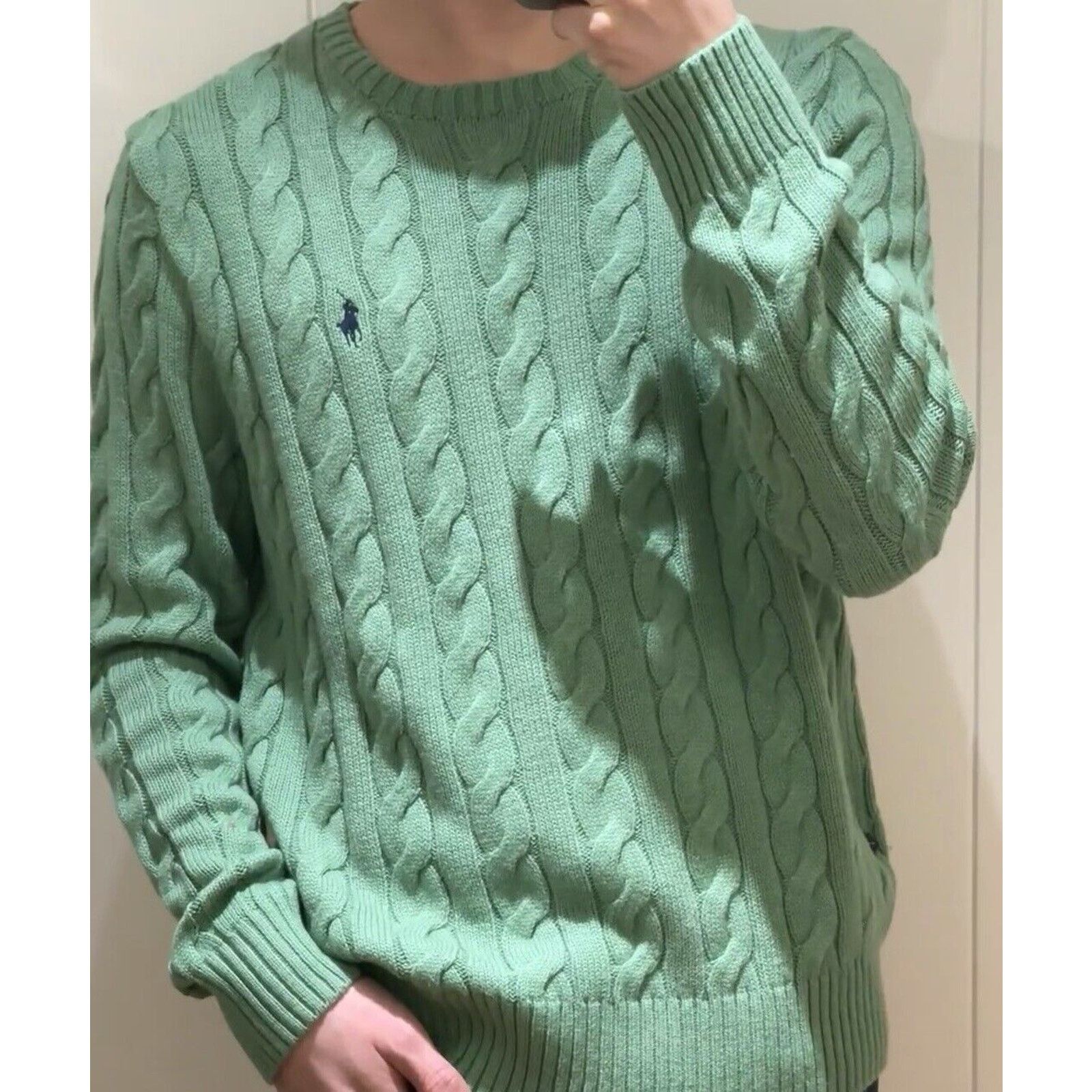 Polo Ralph Lauren NWT Men's Polo Ralph Lauren Cable Knit Pullover Sweater Size US XXL / EU 58 / 5 - 2 Thumbnail