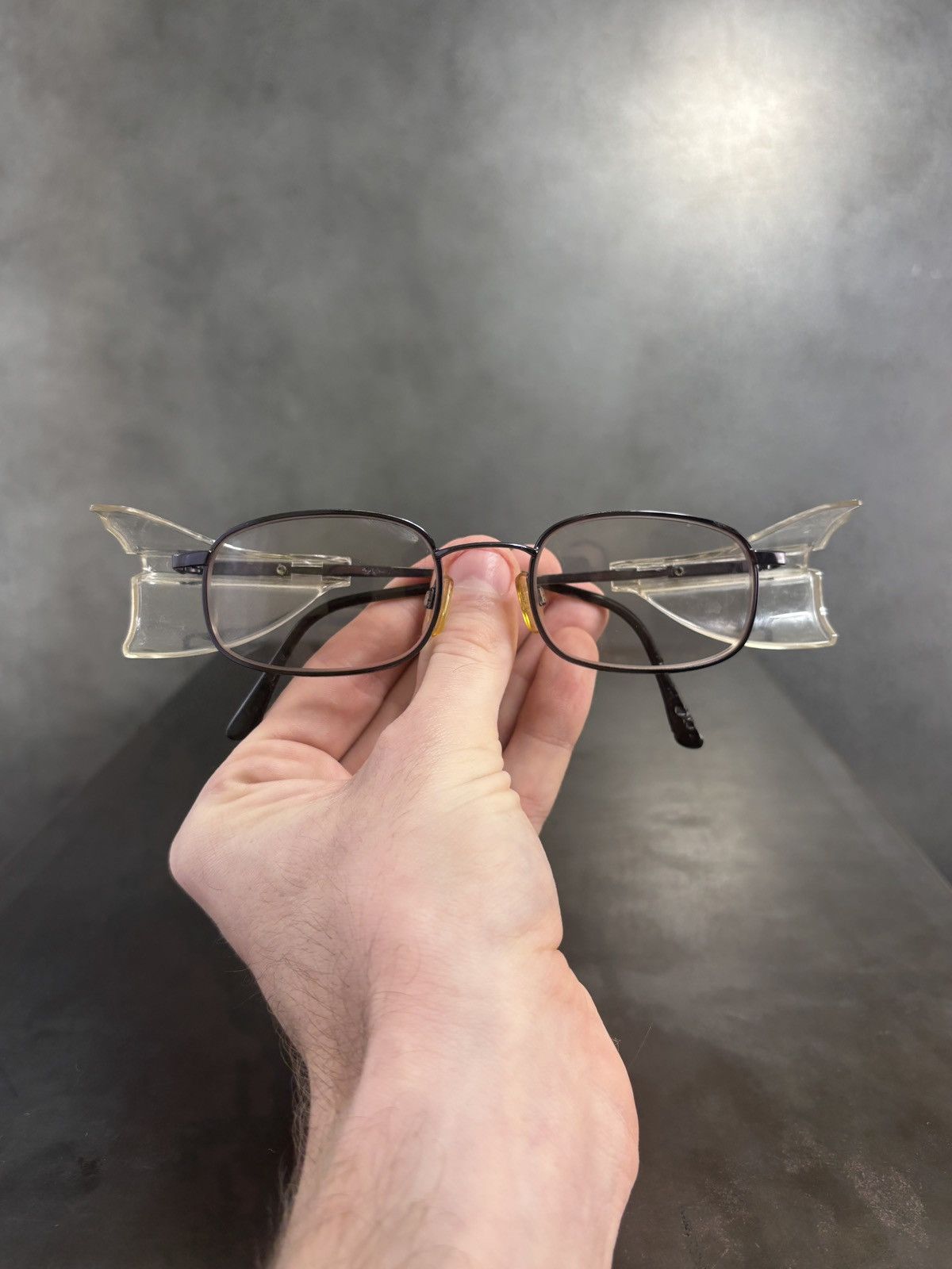Vintage 1990s Safety Glasses Vintage Frames Side Lense Shield Protec Size ONE SIZE - 2 Thumbnail