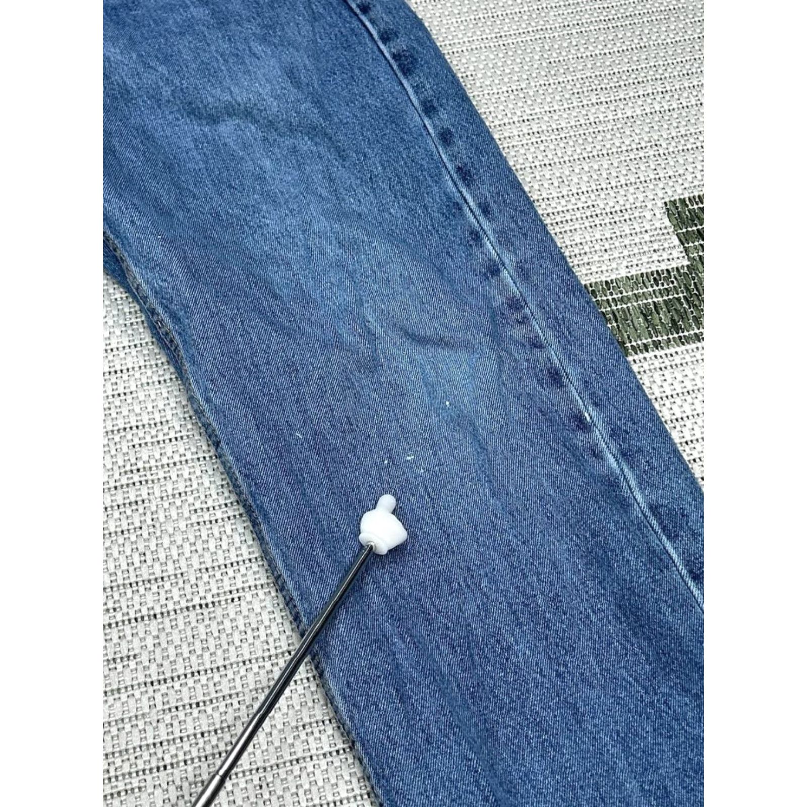 Levi's Levis 505 Jeans Men Blue Denim Cotton Regular Fit Mid Rise Straight Leg 32x29 35 Size US 35 - 7 Thumbnail