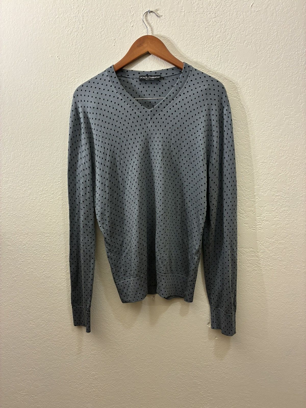 Dolce & Gabbana Dolce Gabanna Polka Dot Sweater Size US M / EU 48-50 / 2 - 1 Thumbnail