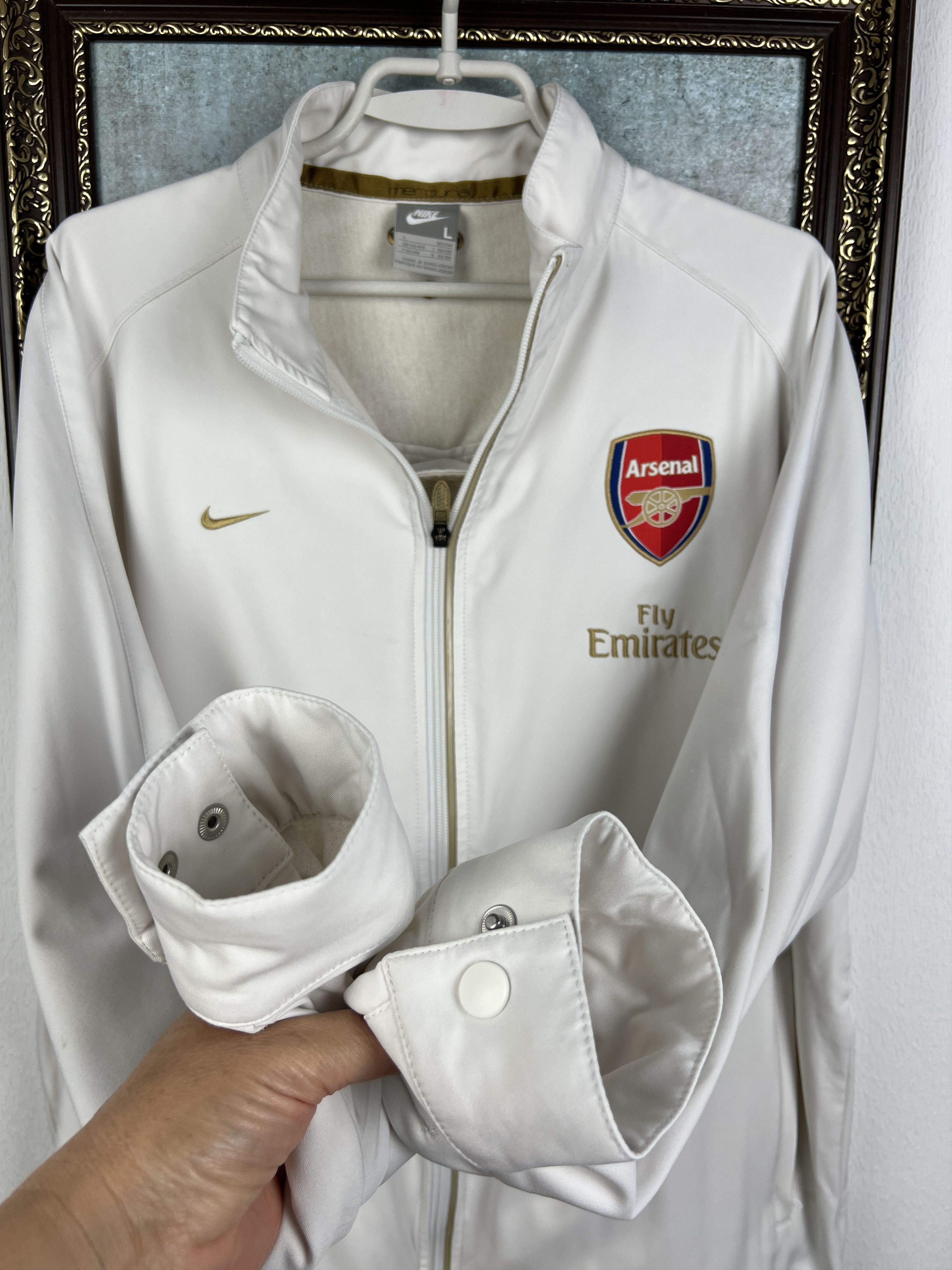Nike Vintage Arsenal Football Jacket Soccer Track Top Gunners Size US L / EU 52-54 / 3 - 7 Thumbnail