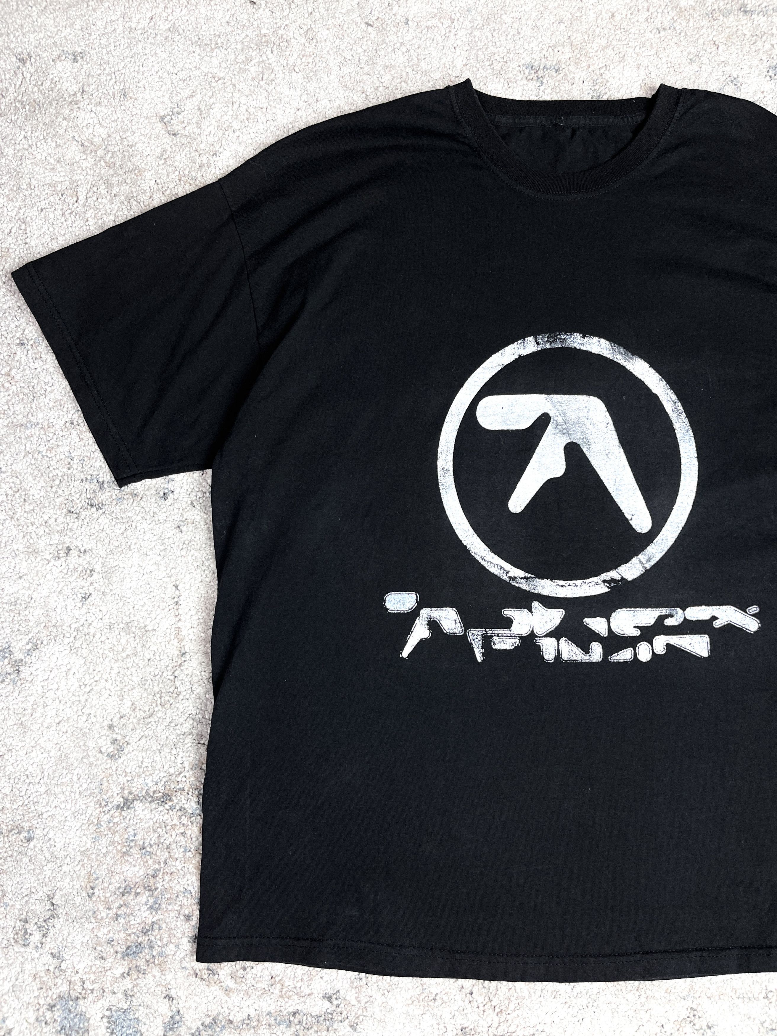 Vintage 2000s APHEX TWIN LOGO FADED TEE - № 875 Size US XL / EU 56 / 4 - 2 Thumbnail