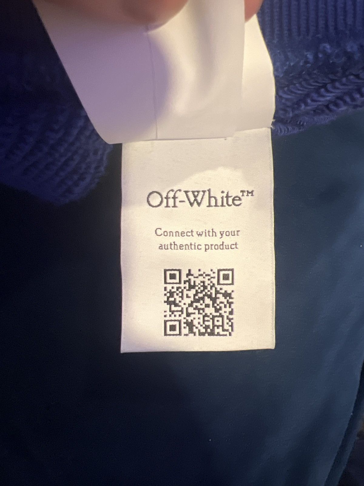 Off-White OFF-WHITE Stamp Skate Crewneck Dark Blue Size US M / EU 48-50 / 2 - 6 Thumbnail
