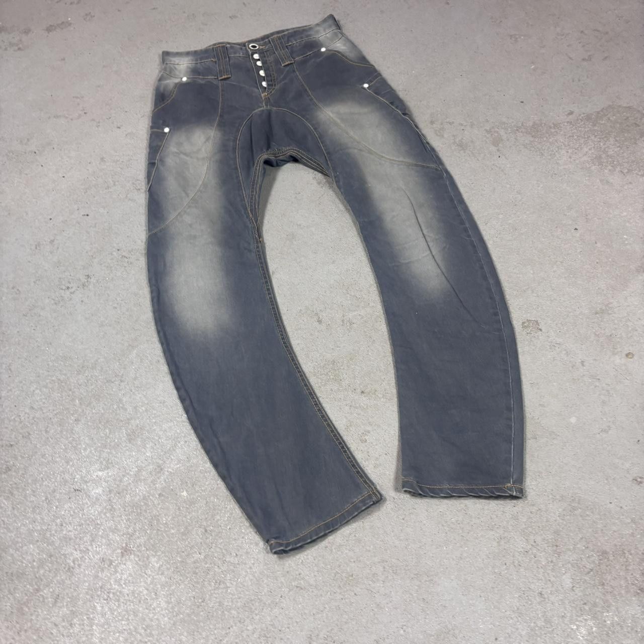Japanese Brand × Vintage Vintage y2k affliction style faded opium jeans Size US 29 - 2 Thumbnail