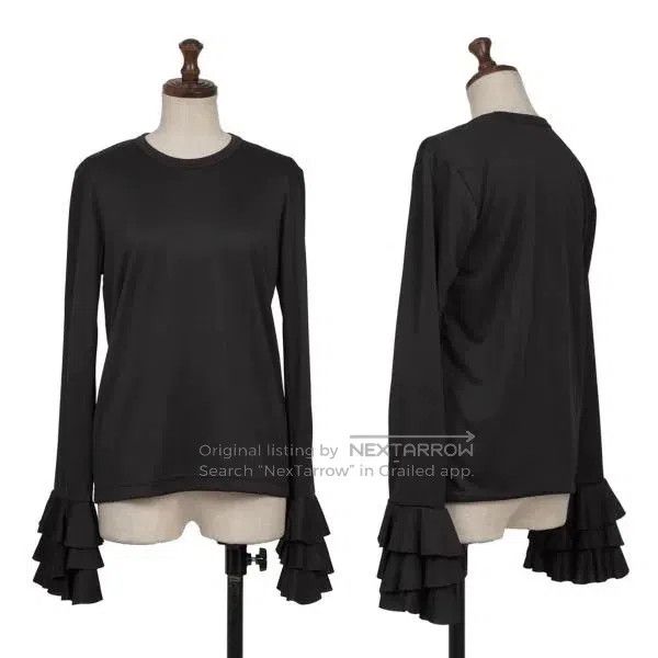 Comme des Garcons Comme Des Garcons Black vintage lace flared sleeve top Size S / US 4 / IT 40 - 1 Thumbnail