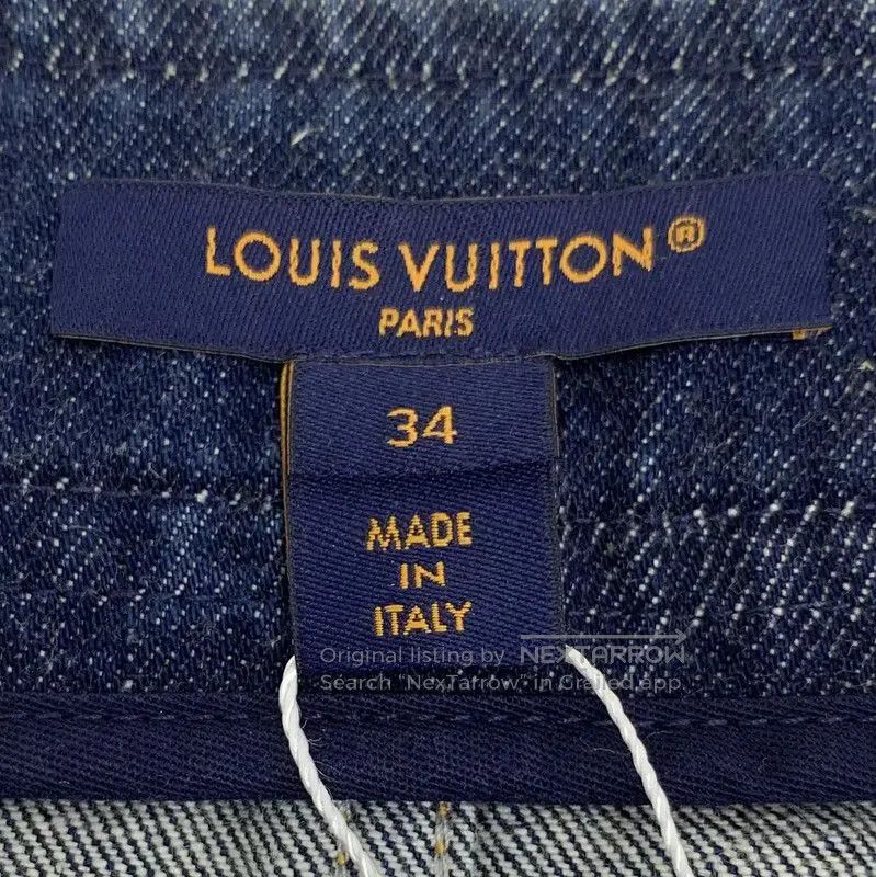 Louis Vuitton Louis Vuitton Blue Cotton Mini Skirt for Women . Size 22" - 6 Thumbnail