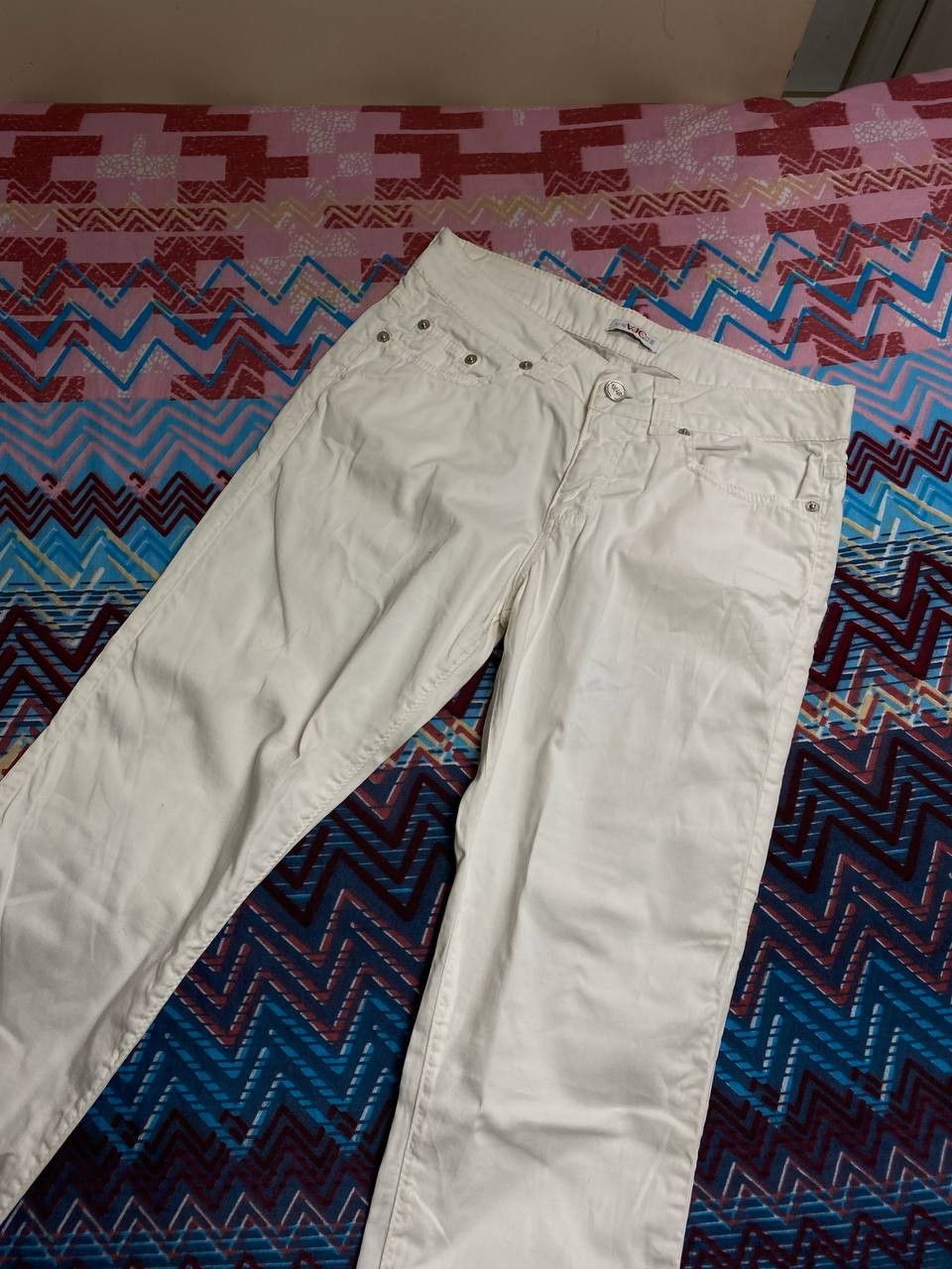 Versace × Versace Jeans Couture × Vintage GRAZY Versace Jeans Couture Y2K Distressed Baggy Denim Pants Size 27" / US 4 / IT 40 - 18 Thumbnail