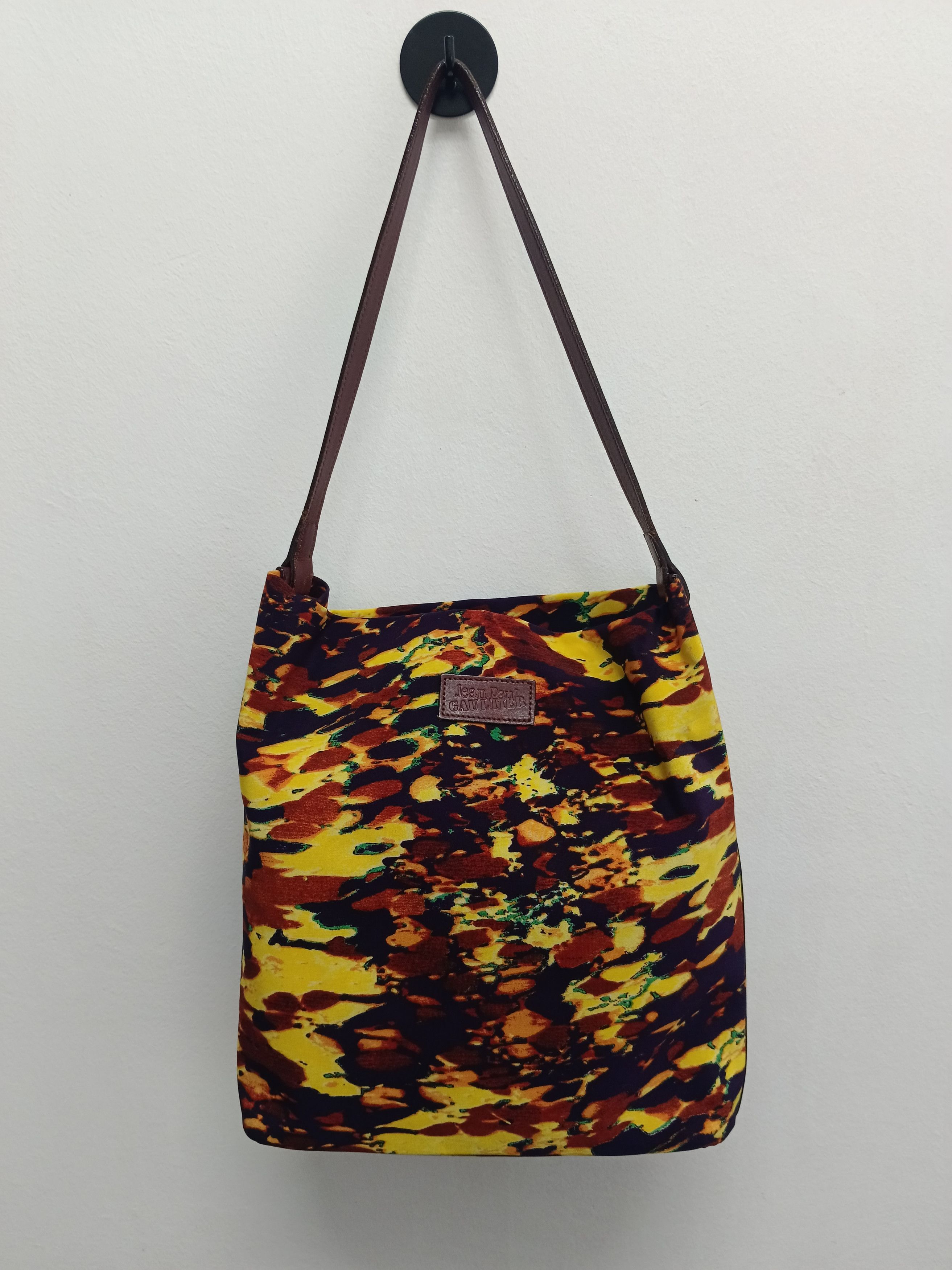 Jean Paul Gaultier Vintage JPG Abstract Pattern Canvas Tote Bag Handbag Size ONE SIZE - 2 Thumbnail