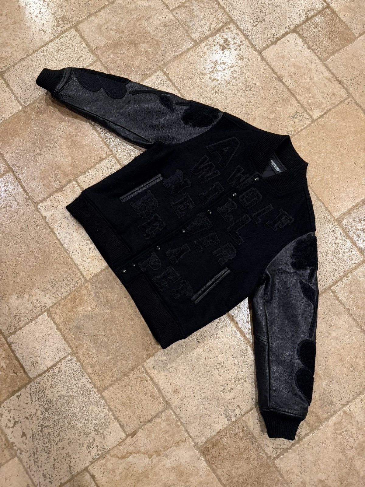 Undercover Undercover Black A Wolf Will Never Be A Pet Varsity Jacket Size US M / EU 48-50 / 2 - 7 Thumbnail