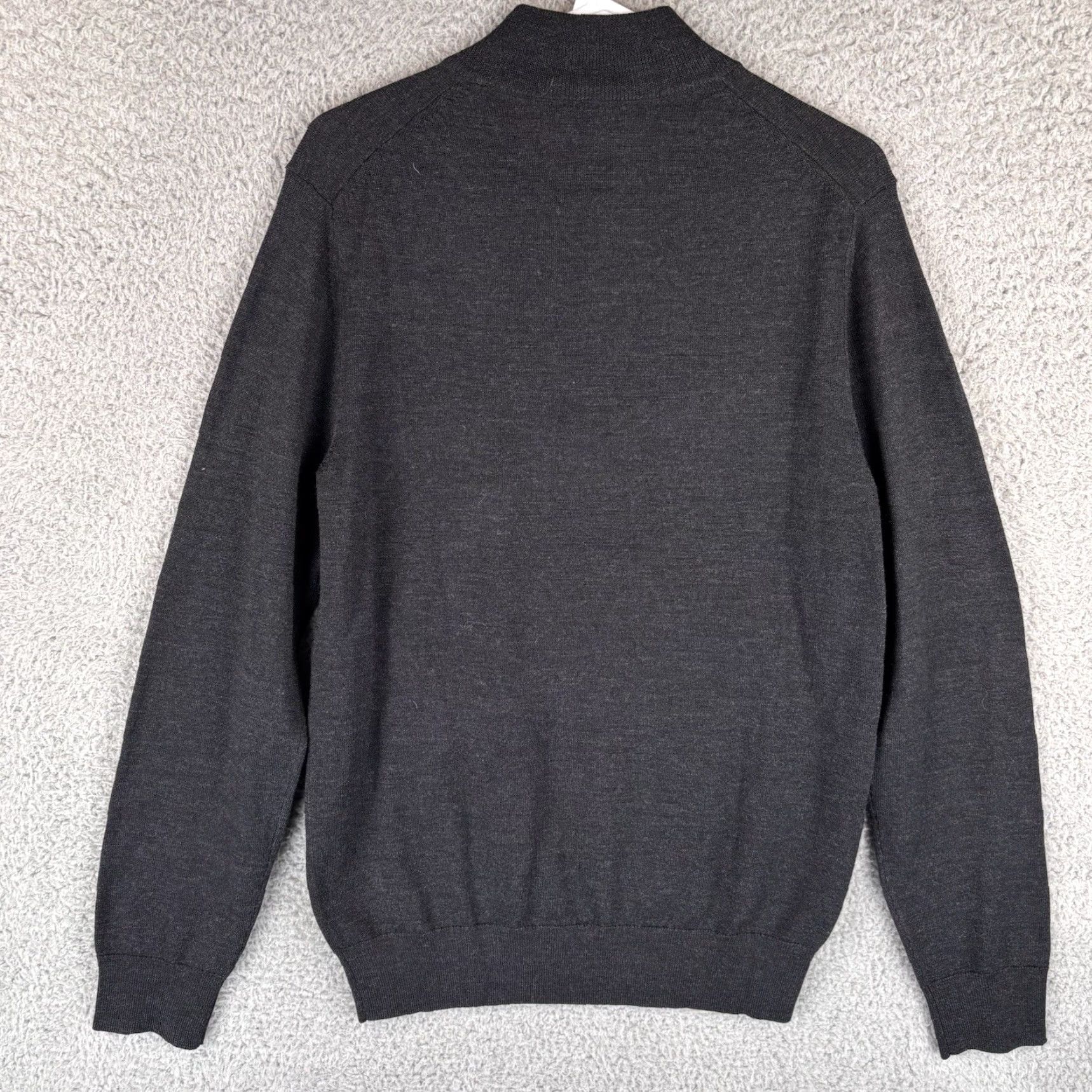 Charles Tyrwhitt Charles Tyrwhitt Sweater Mens Sweater Black Merino Wool 1/4 Zip England Rugby Shirt Hoodie? Size US L / EU 52-54 / 3 - 6 Thumbnail