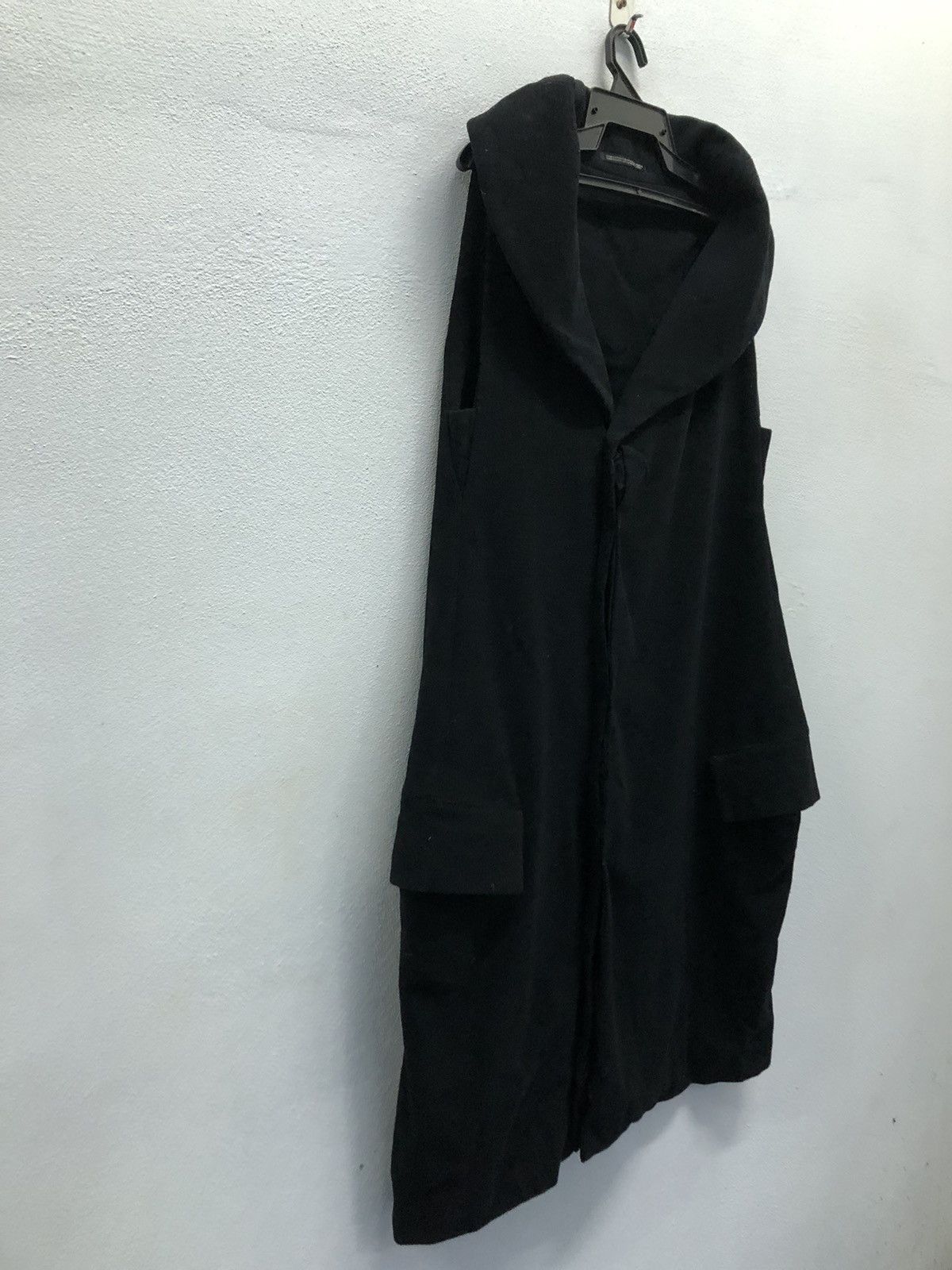 Japanese Brand × Y's × Yohji Yamamoto Vintage Yohji Yamamoto Y's Sleeveless Long Laine Wool Jacket Size M / US 6-8 / IT 42-44 - 4 Thumbnail