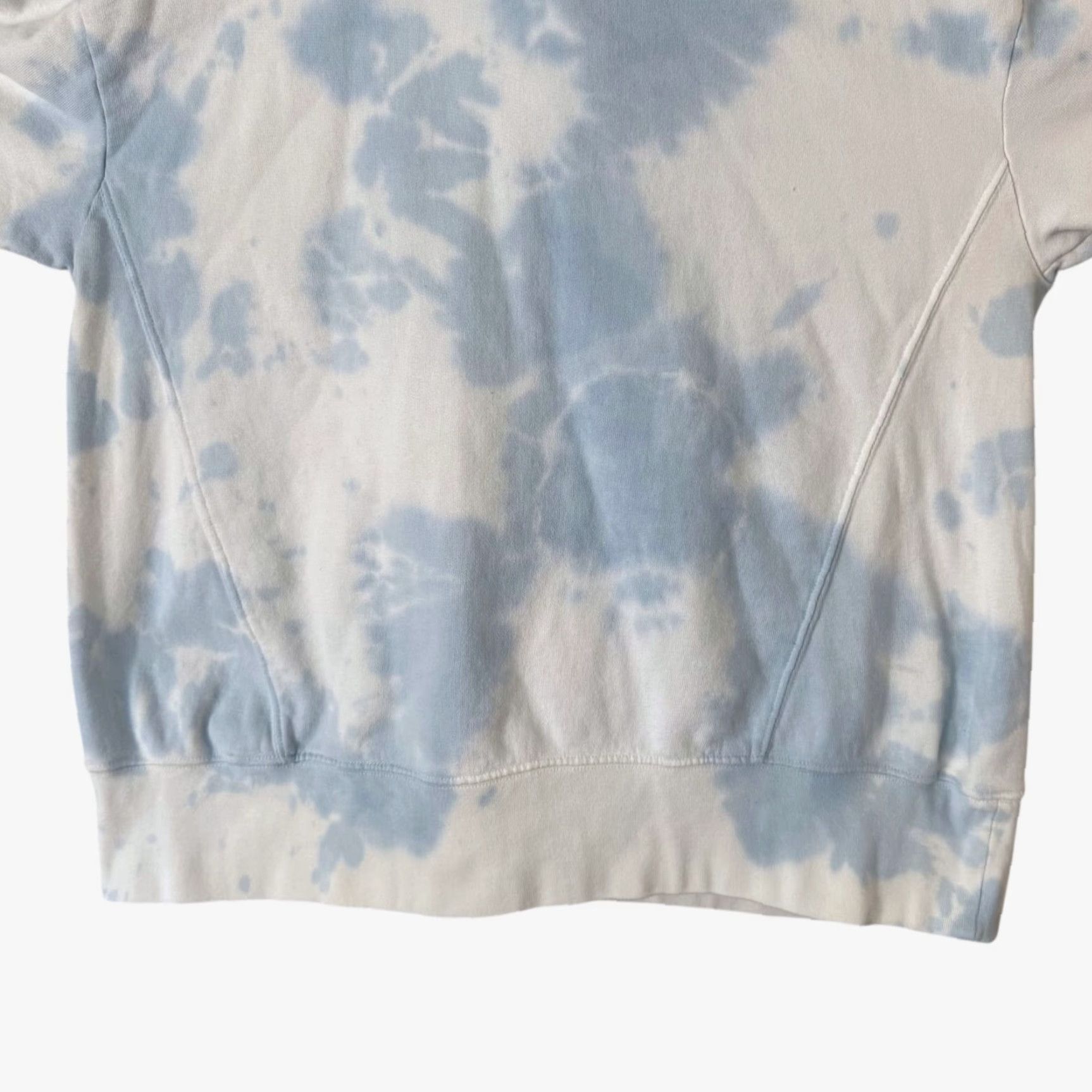 Vintage VINTAGE Dannijo Tie Dye Hoodie Pullover Women's Large Blue 100% Cotton Activewear Size L / US 10 / IT 46 - 7 Thumbnail