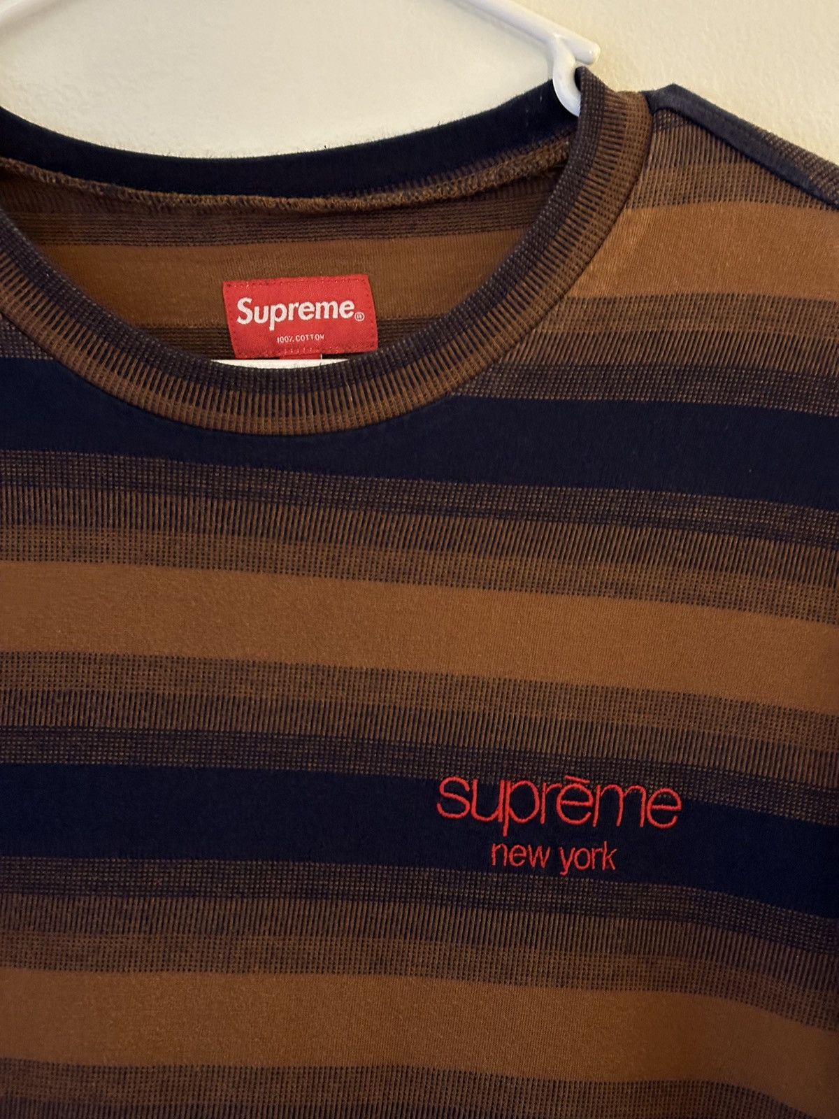 Supreme Supreme Gradient Striped S/S Top Tee Size US M / EU 48-50 / 2 - 2 Thumbnail