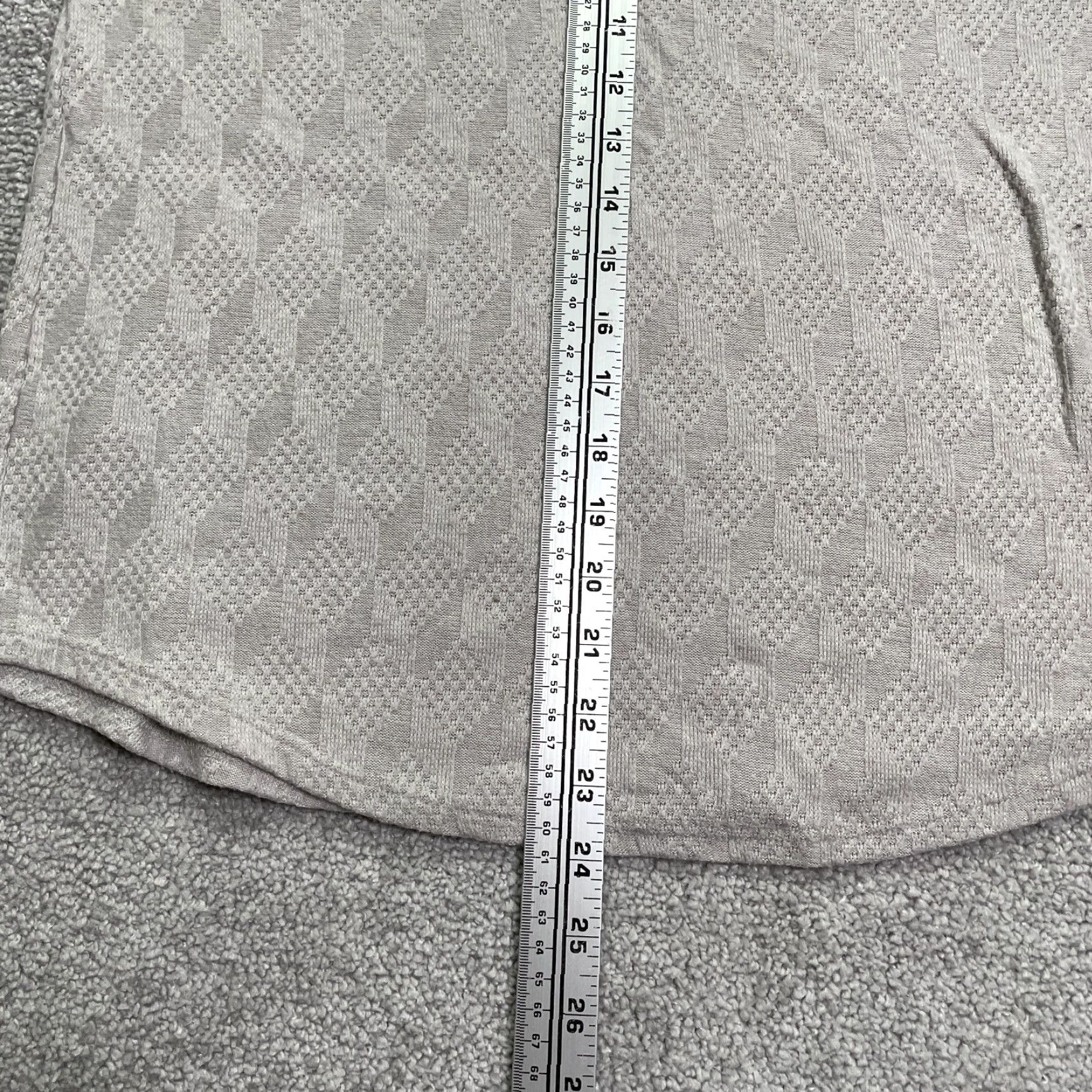 Vintage Cupio Sweater Womens Medium Gray Waffle-Knit Raglan Long Sleeve Casual Pullover Size M / US 6-8 / IT 42-44 - 6 Thumbnail