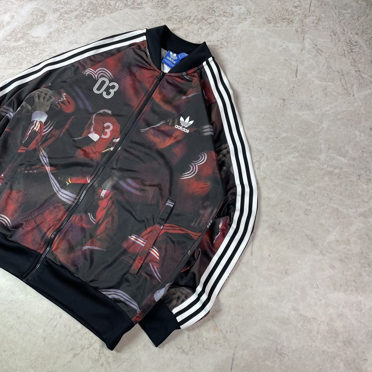 Adidas Adidas Beckenbauer 03 Football Firebird Track Bomber Jacket Size US XL / EU 56 / 4 - 4 Thumbnail