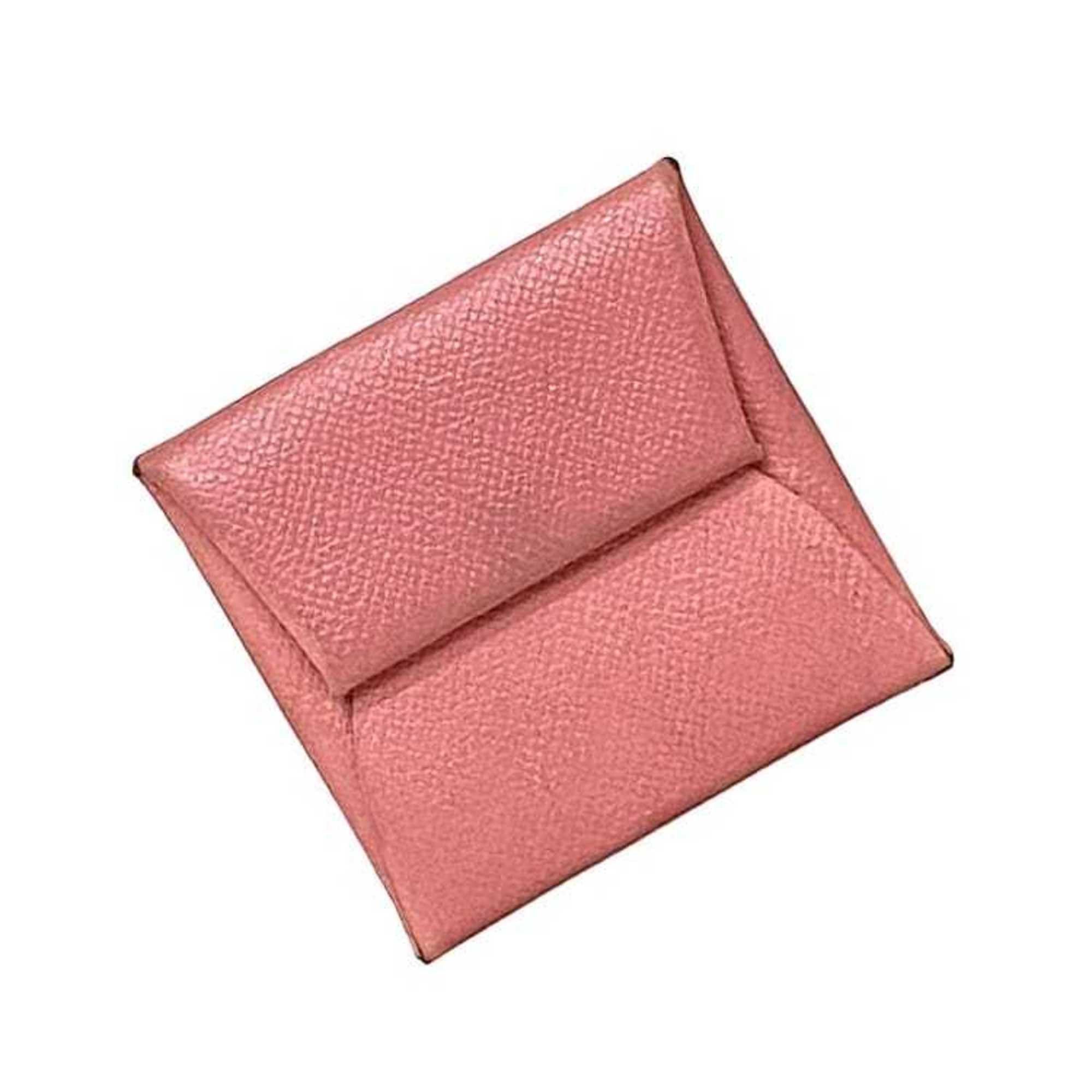 Hermes Coin Case Bastia ec-22561 Pink Purse Leather Togo T Stamp