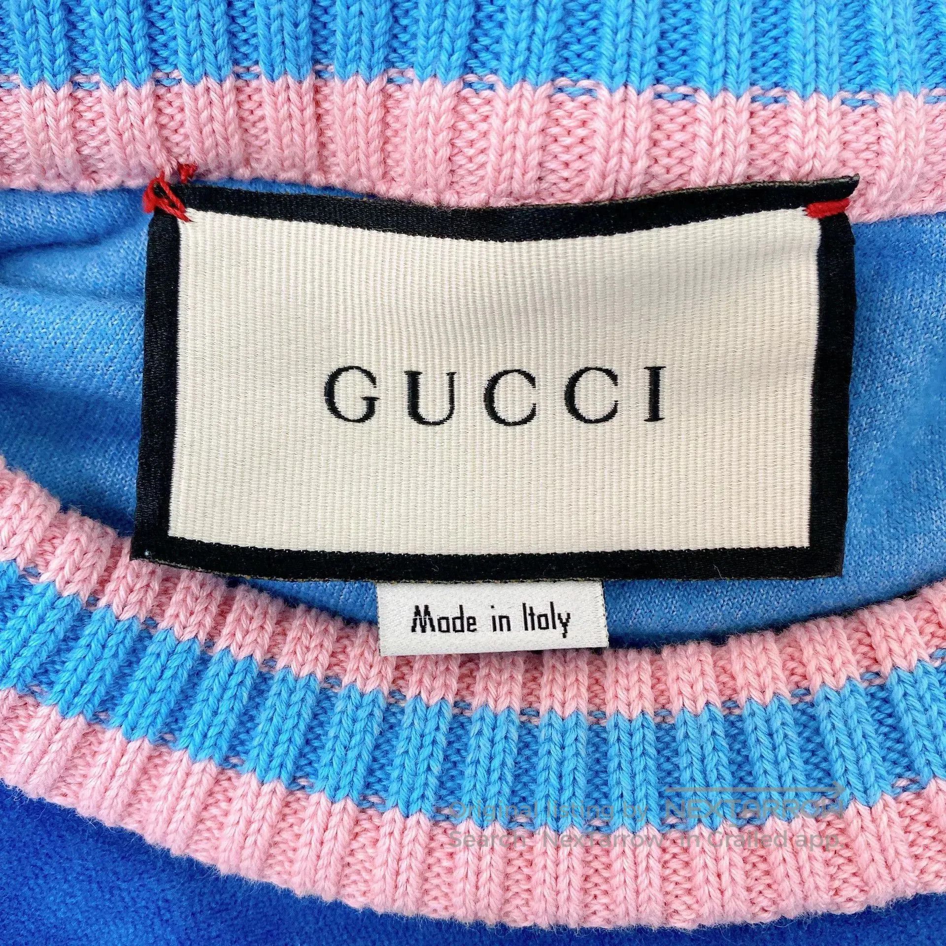 Gucci Gucci Blue Tennis Racket Print Sweatshirt S. Size US S / EU 44-46 / 1 - 6 Thumbnail
