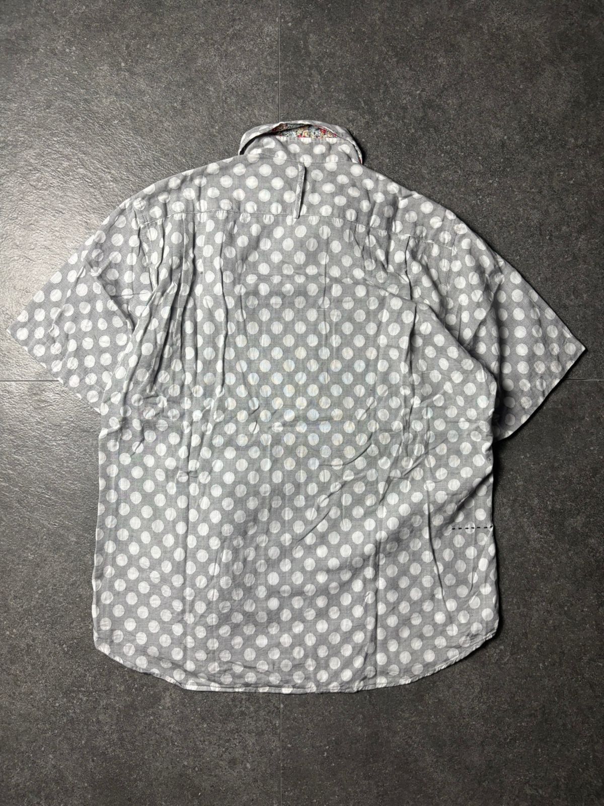 Japanese Brand RARE 2000s Jipijapa Japan Polkadot Cut & Sew Button-Up Shirt Size US M / EU 48-50 / 2 - 10 Thumbnail