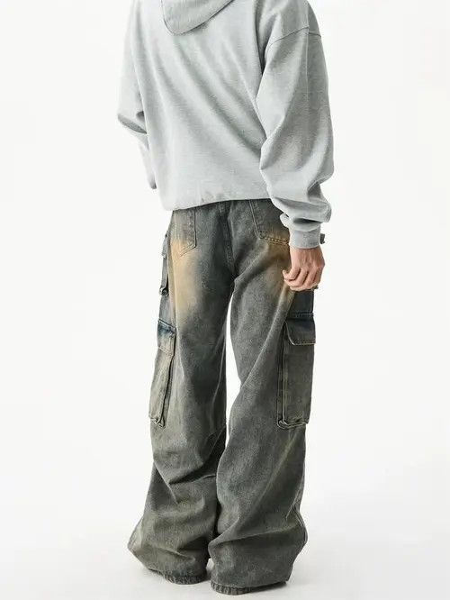 Japanese Brand Vintage High Street Hip Hop Multi-Pocket Jeans Size US 32 / EU 48 - 6 Thumbnail