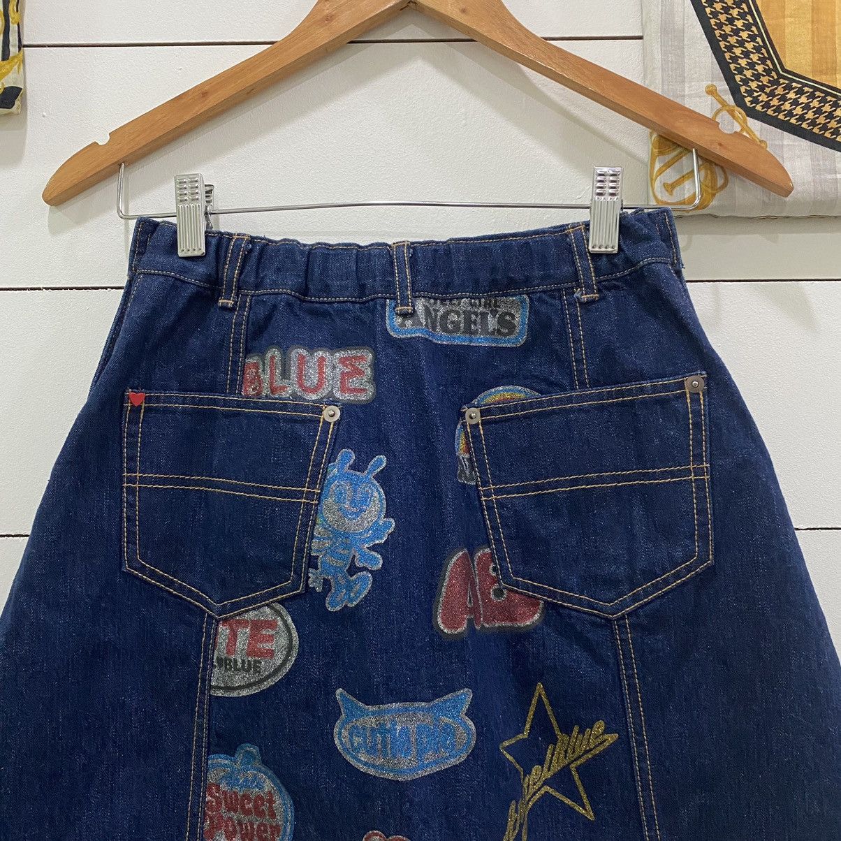 Angel Blue Angel Blue Metallic Printed Patches Denim Mini Skirts Size 24" / US 00 / IT 34 - 7 Thumbnail