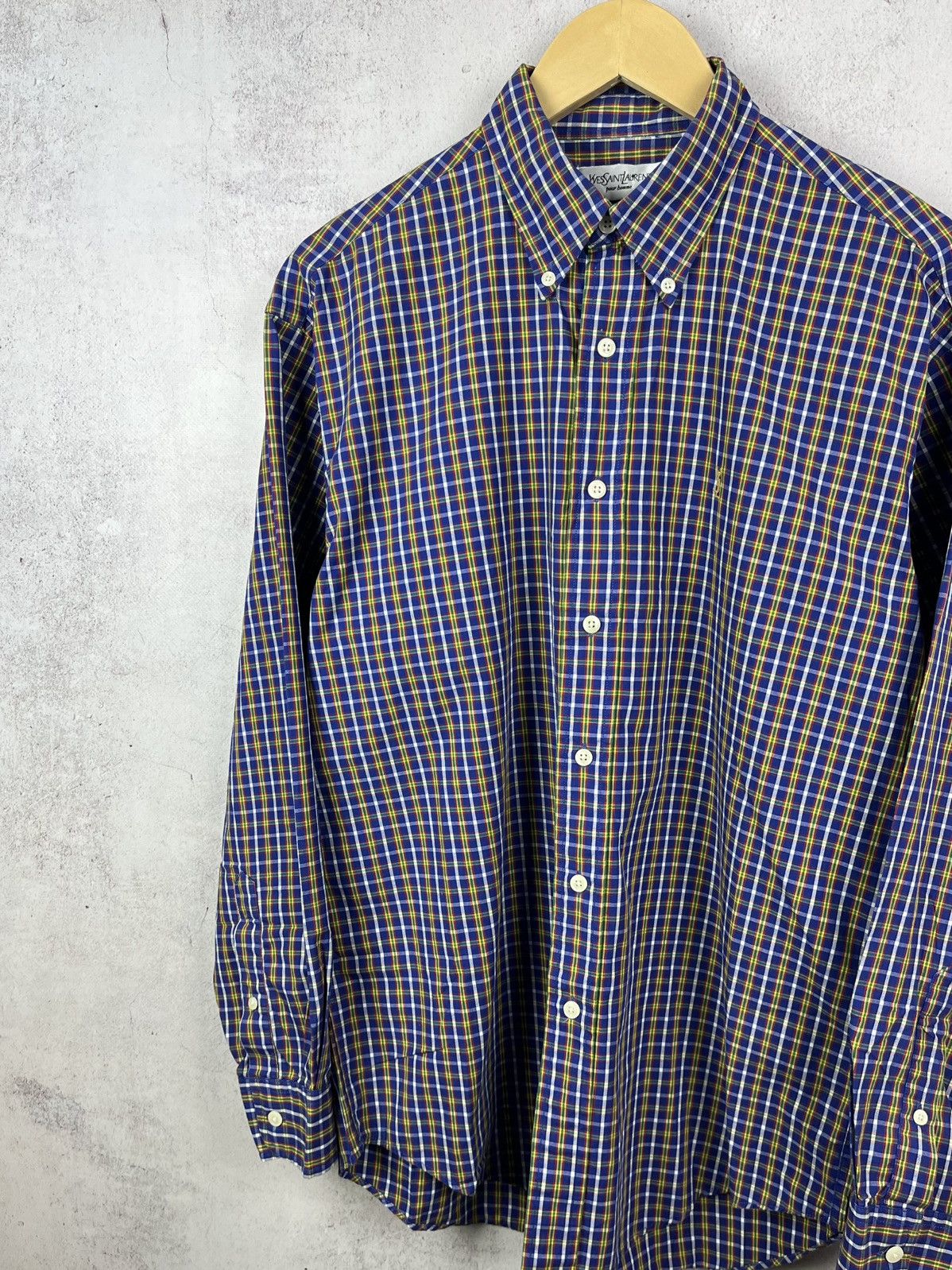Yves Saint Laurent Vintage 90s Yves Saint Laurent YSL Shirt Rare Retro Y2K Hype Size US M / EU 48-50 / 2 - 2 Thumbnail