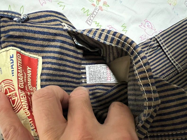The Real McCoy's The Real McCoy's746 Striped Work Shorts Size US 32 / EU 48 - 6 Thumbnail