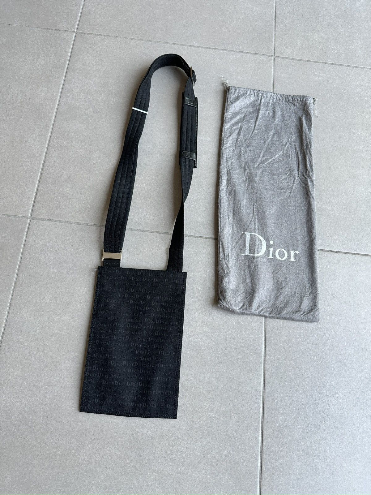Dior homme drum shoulder bag