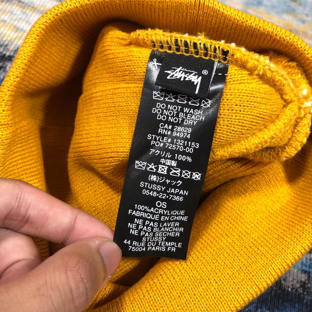 Stussy × Vintage Stussy Sport Jacquard Skullcap Beanie Size ONE SIZE - 4 Thumbnail