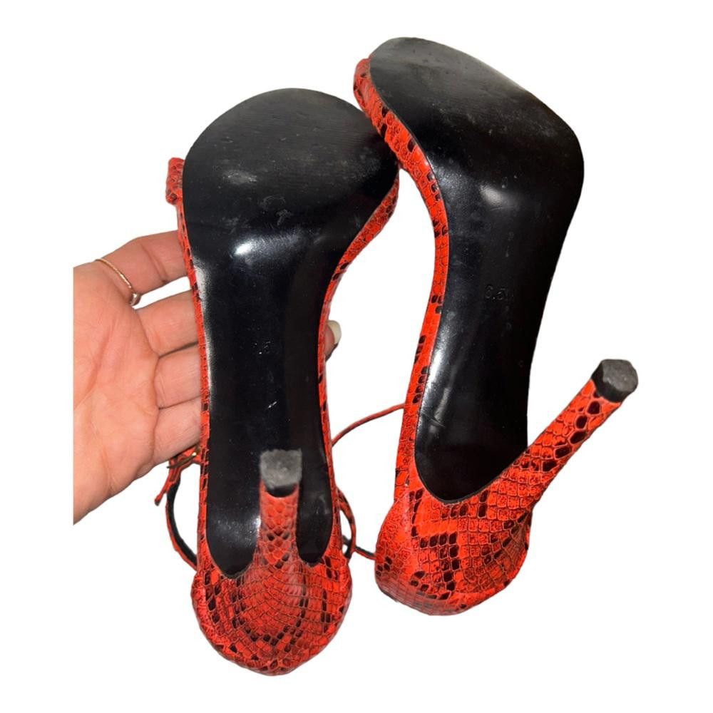 Steve Madden Steve Madden l Stecy Orange Snakeskin Heels 6.5 Size US 6.5 / IT 36.5 - 9 Thumbnail